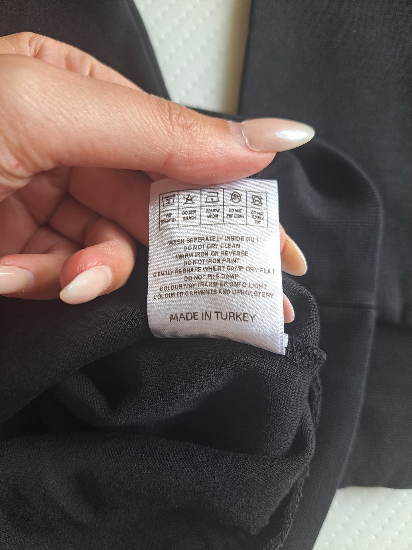Pré London Black Sweatshirt Size M Cotton Blend Minimalist Logo Jumper