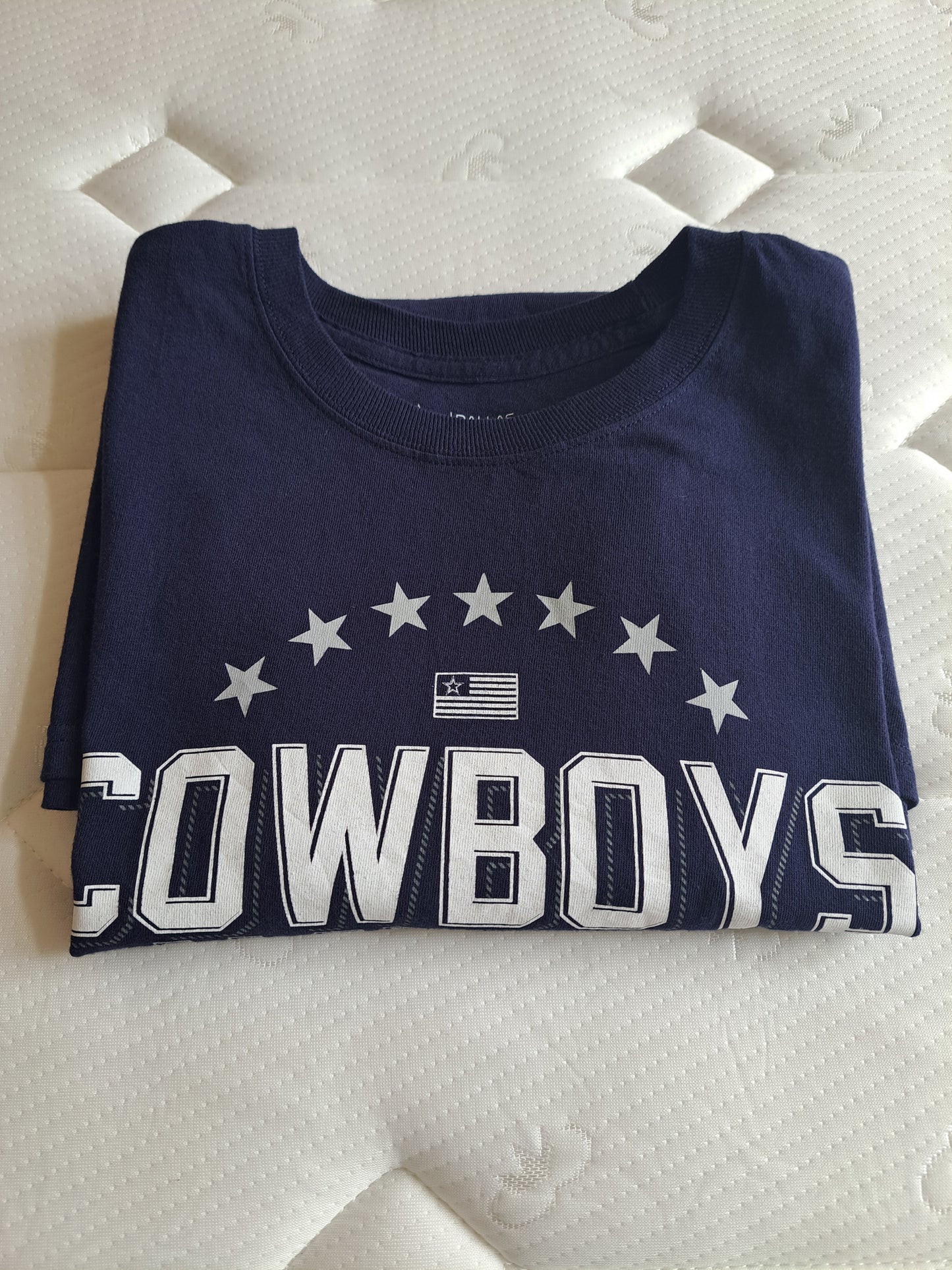 Dallas Cowboys Nation NFL T Shirt Navy Blue Cotton Tee Size M
