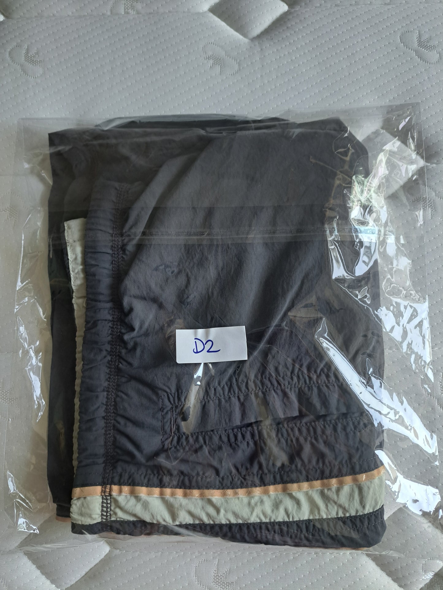 Nike Swim Shorts Grey Mesh Lined Y2K Style Size Medium