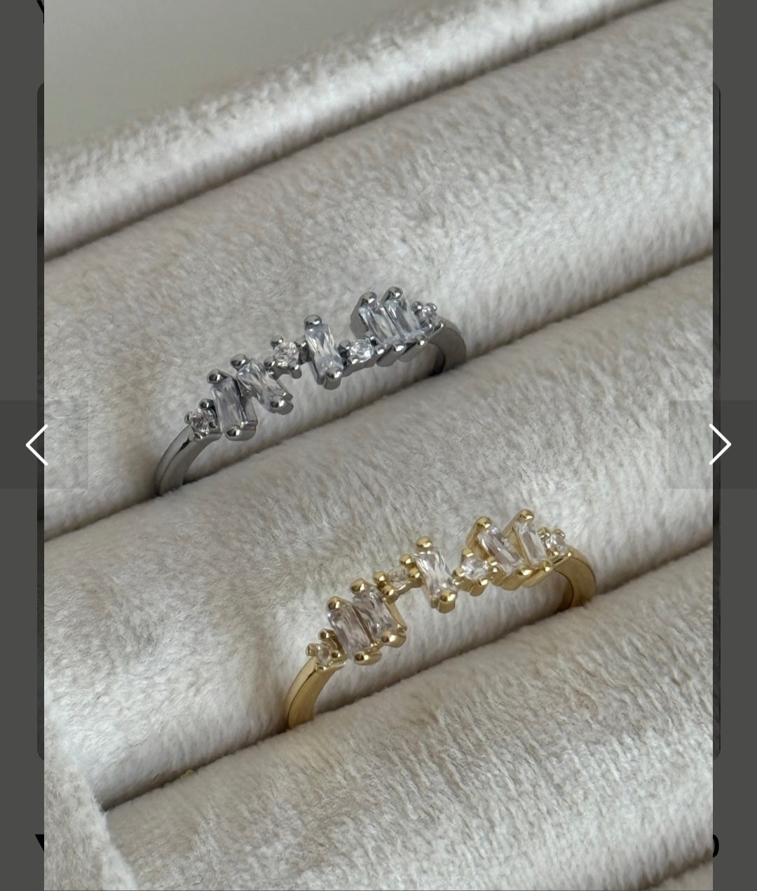 Starluxe Multi-Stone Adjustable Silver Ring