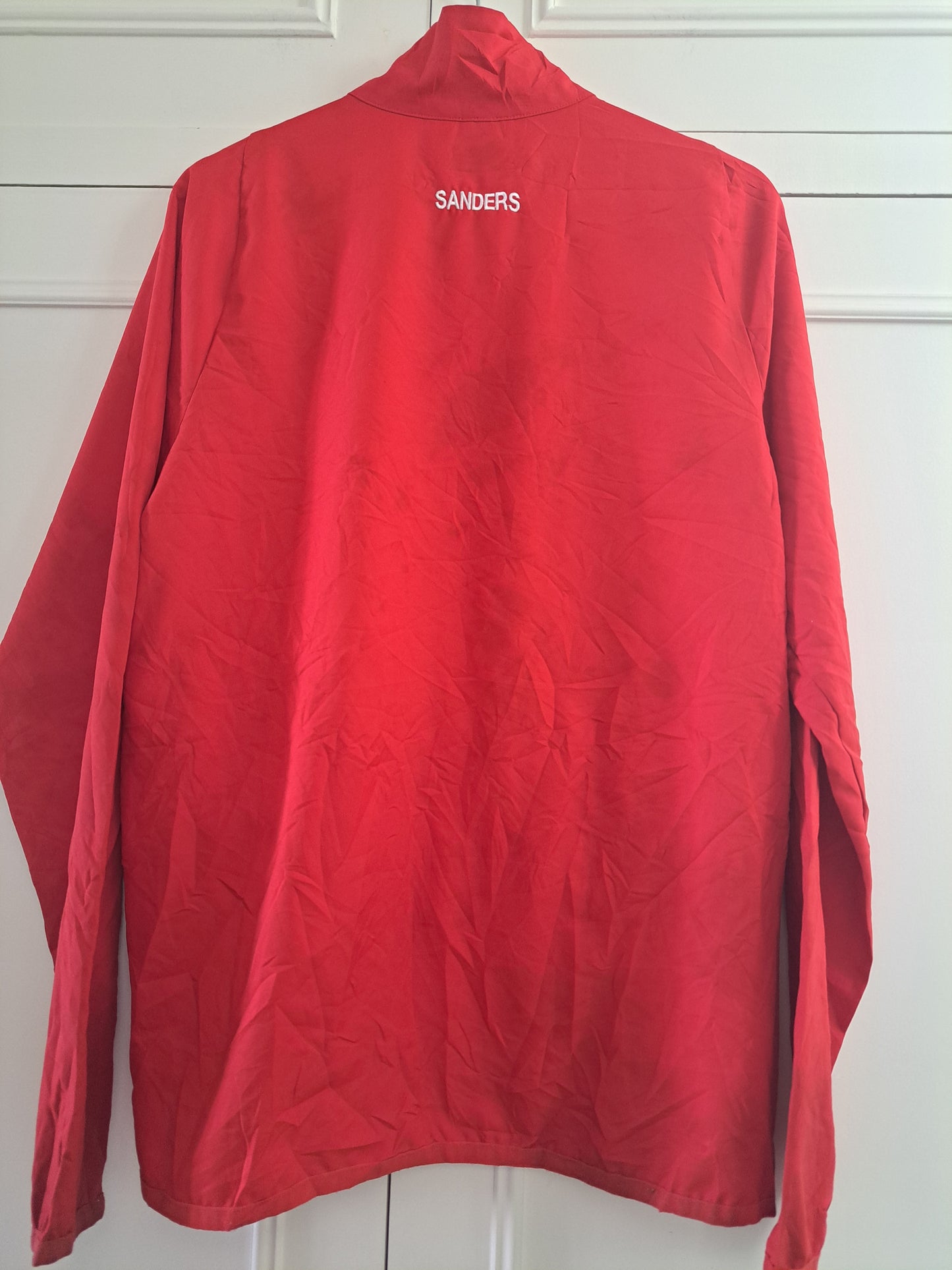 Nike Dri-FIT Red Track Jacket Full Zip Sports Training Running Team Jacket Size