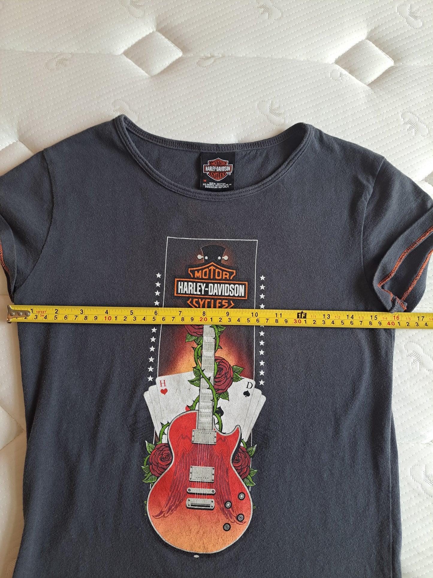 Harley-Davidson Graphic T Shirt Grey Biker Rock Style Women’s Size M 100% Cotton