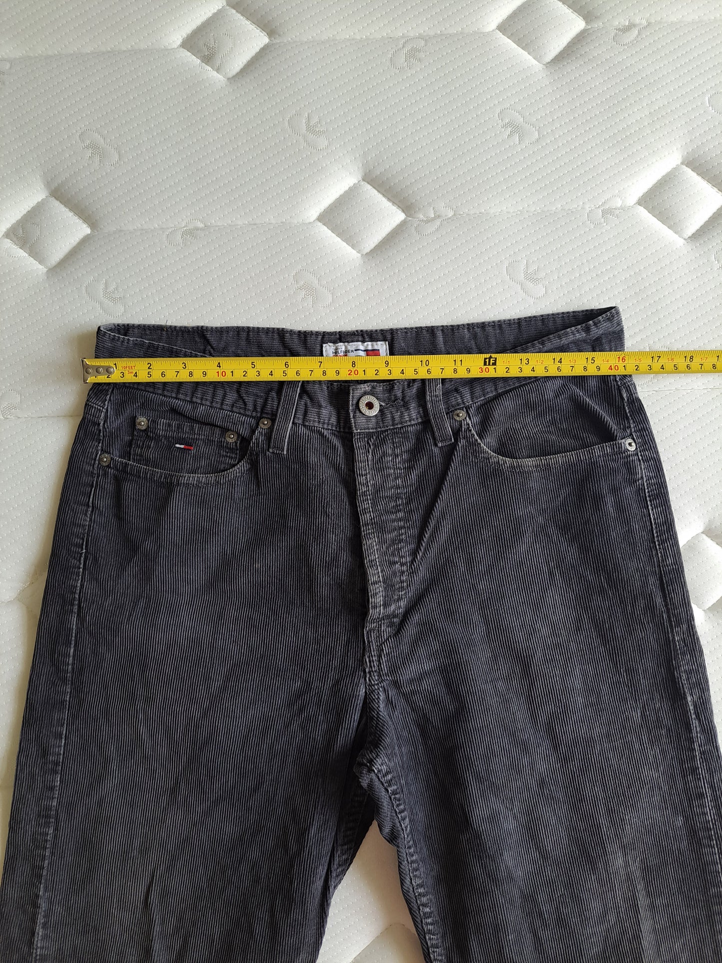 Tommy Hilfiger Corduroy Trousers Grey W32 L34