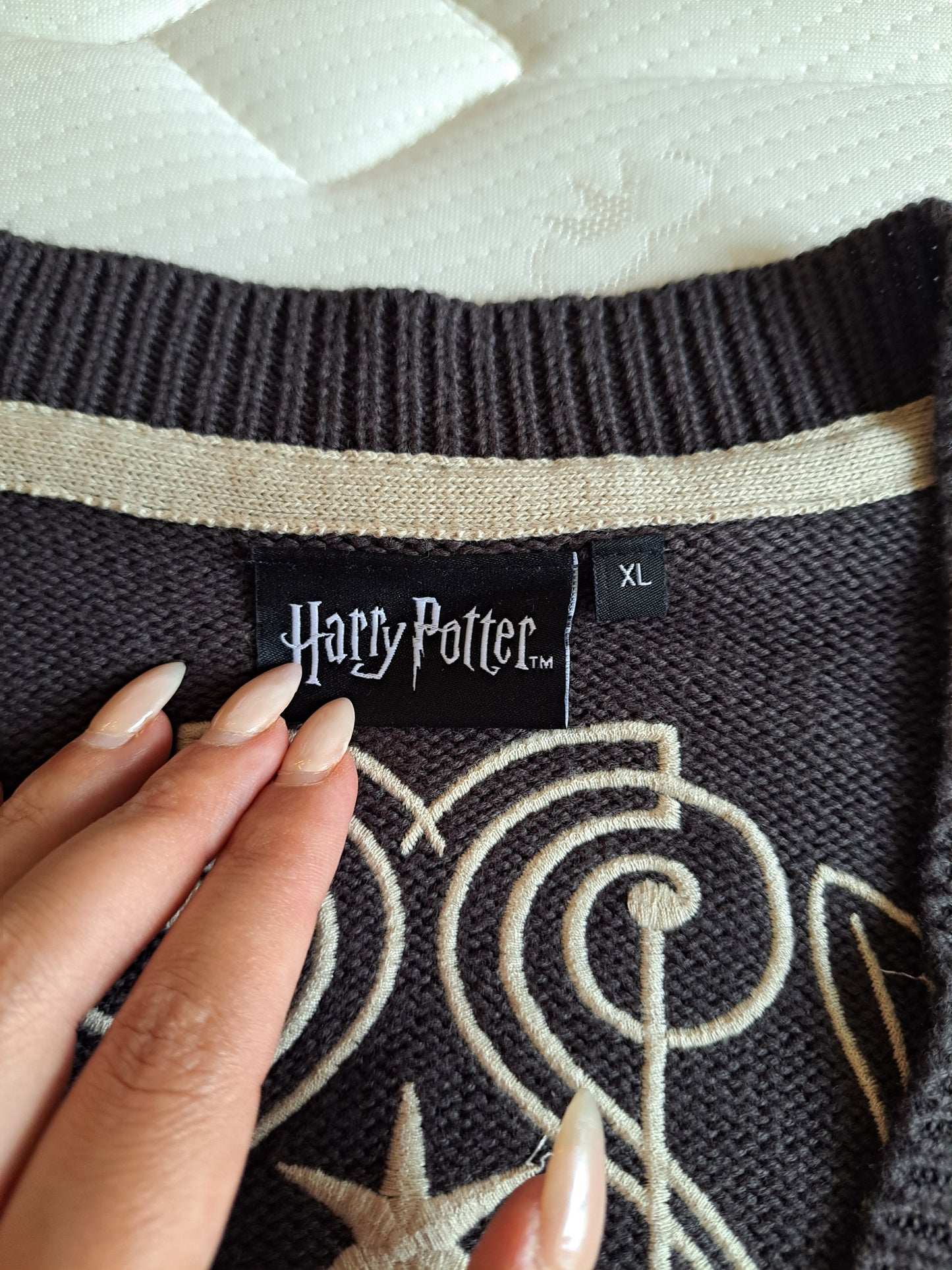 Harry Potter Cardigan XL Knit Button Up Wizarding World EMP Oversized