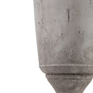 Matt Black Large Hammered Vase With Lid