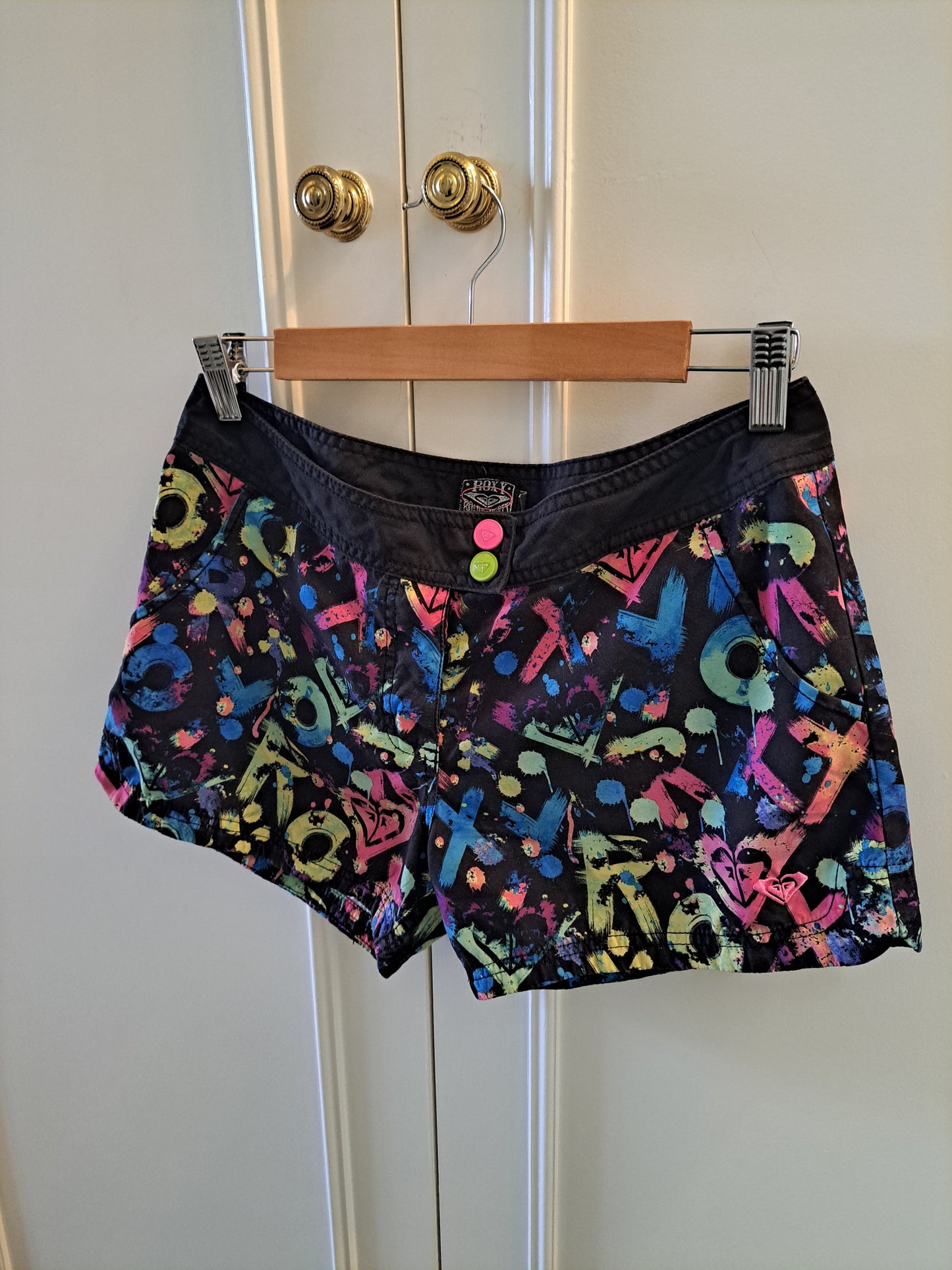 Roxy Multicolour Board Shorts Size M Surf Shorts Beach Festival Y2K Shorts
