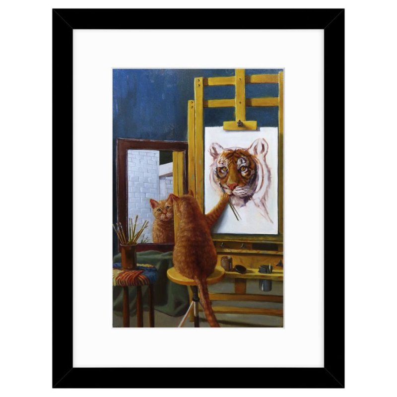 Norman Catwell by Lucia Heffernan Framed Picture