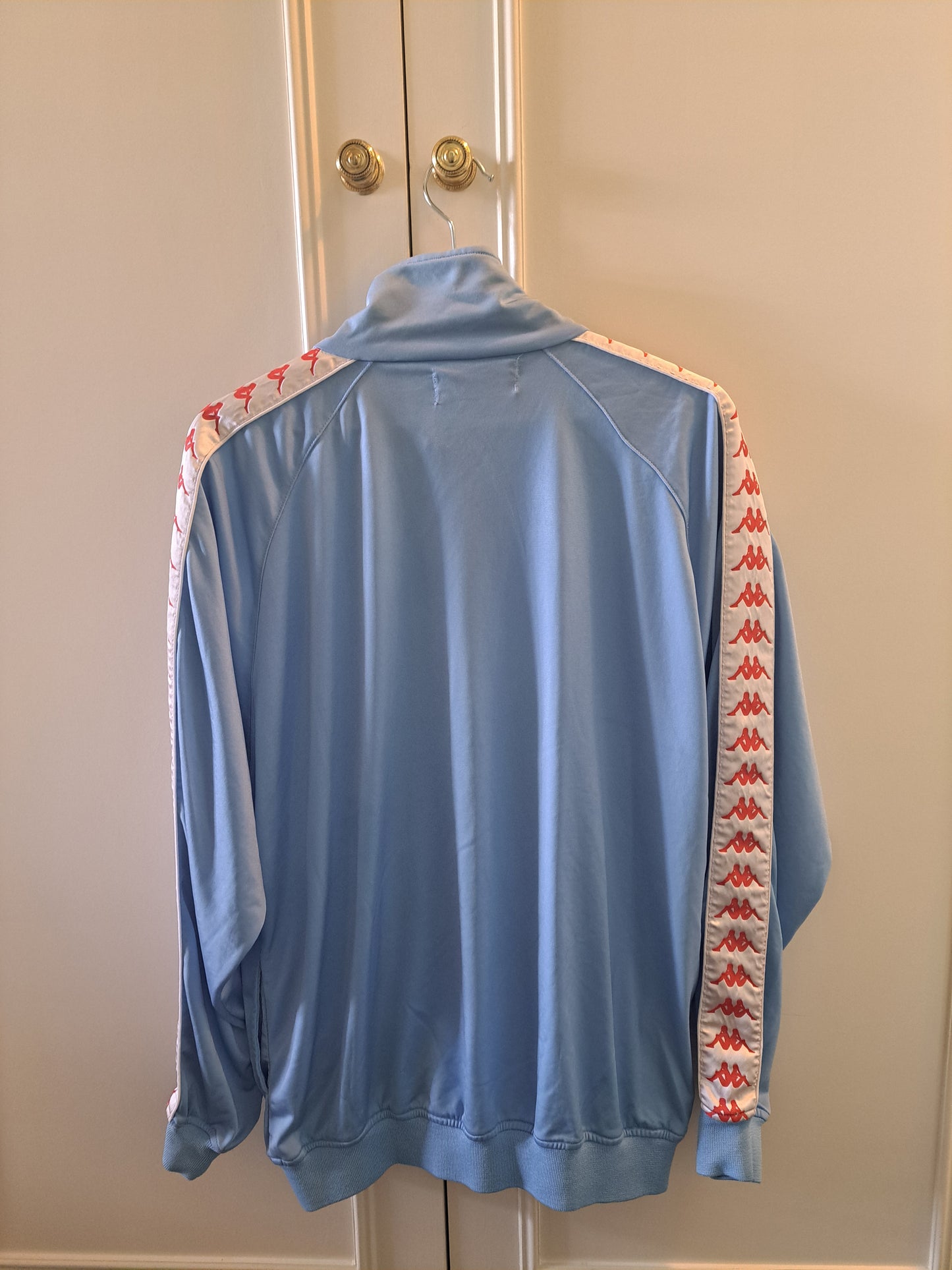 Kappa Baby Blue Track Jacket Large Y2K Vintage Style Zip Up