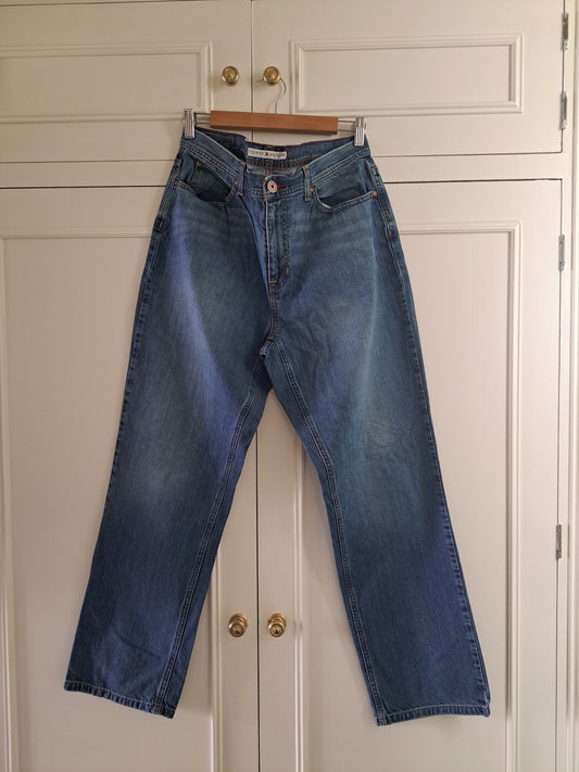 Tommy Hilfiger Women’s Blue Denim Jeans Small Straight Leg Classic Fit
