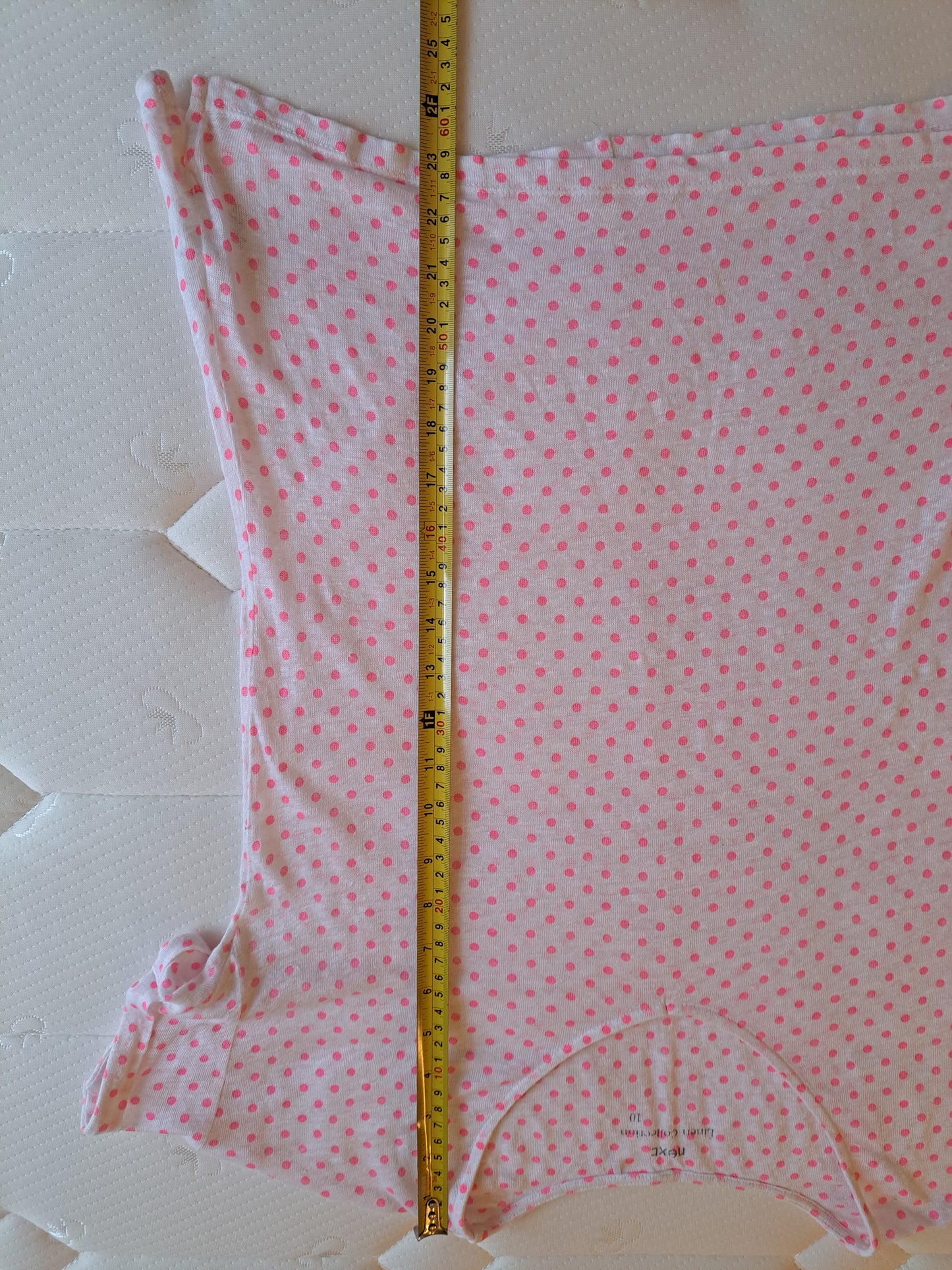 Next Pink Polka Dot T-Shirt Size 10 Cotton Blend Casual Top