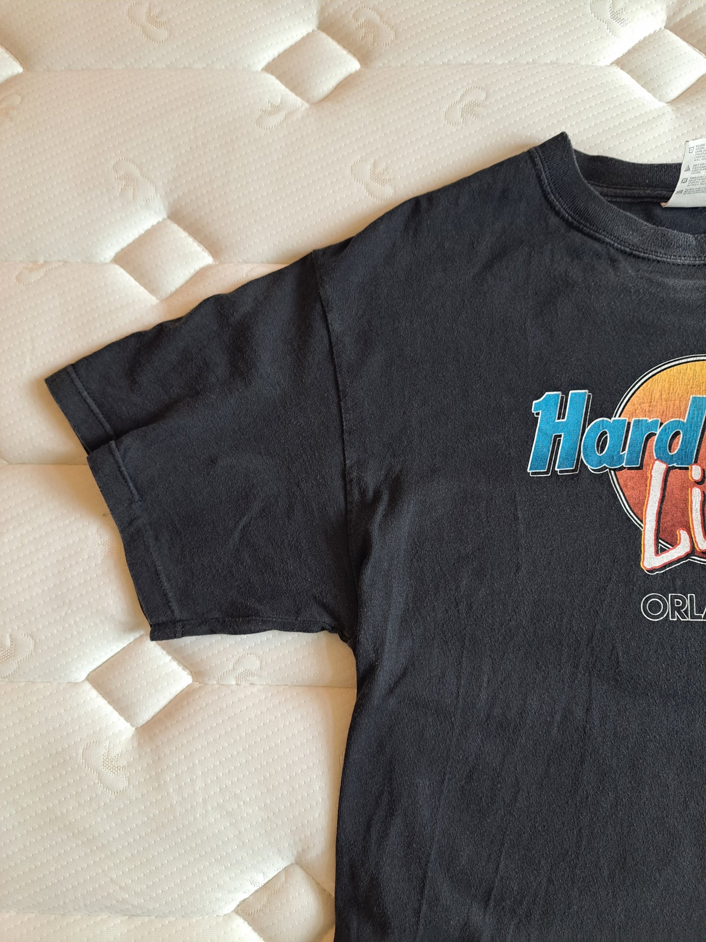 Hard Rock Cafe Orlando Graphic T Shirt Black Logo Tee Size Large