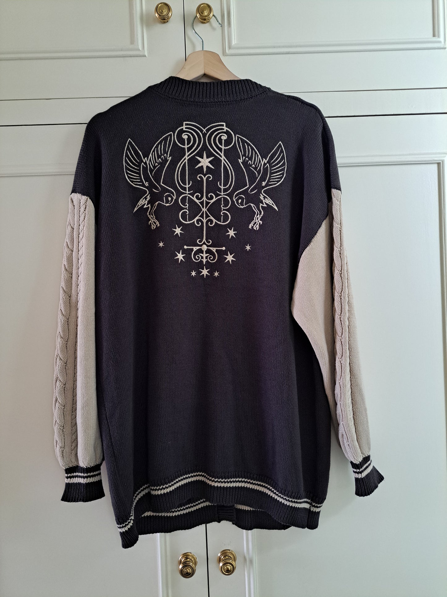 Harry Potter Cardigan XL Knit Button Up Wizarding World EMP Oversized