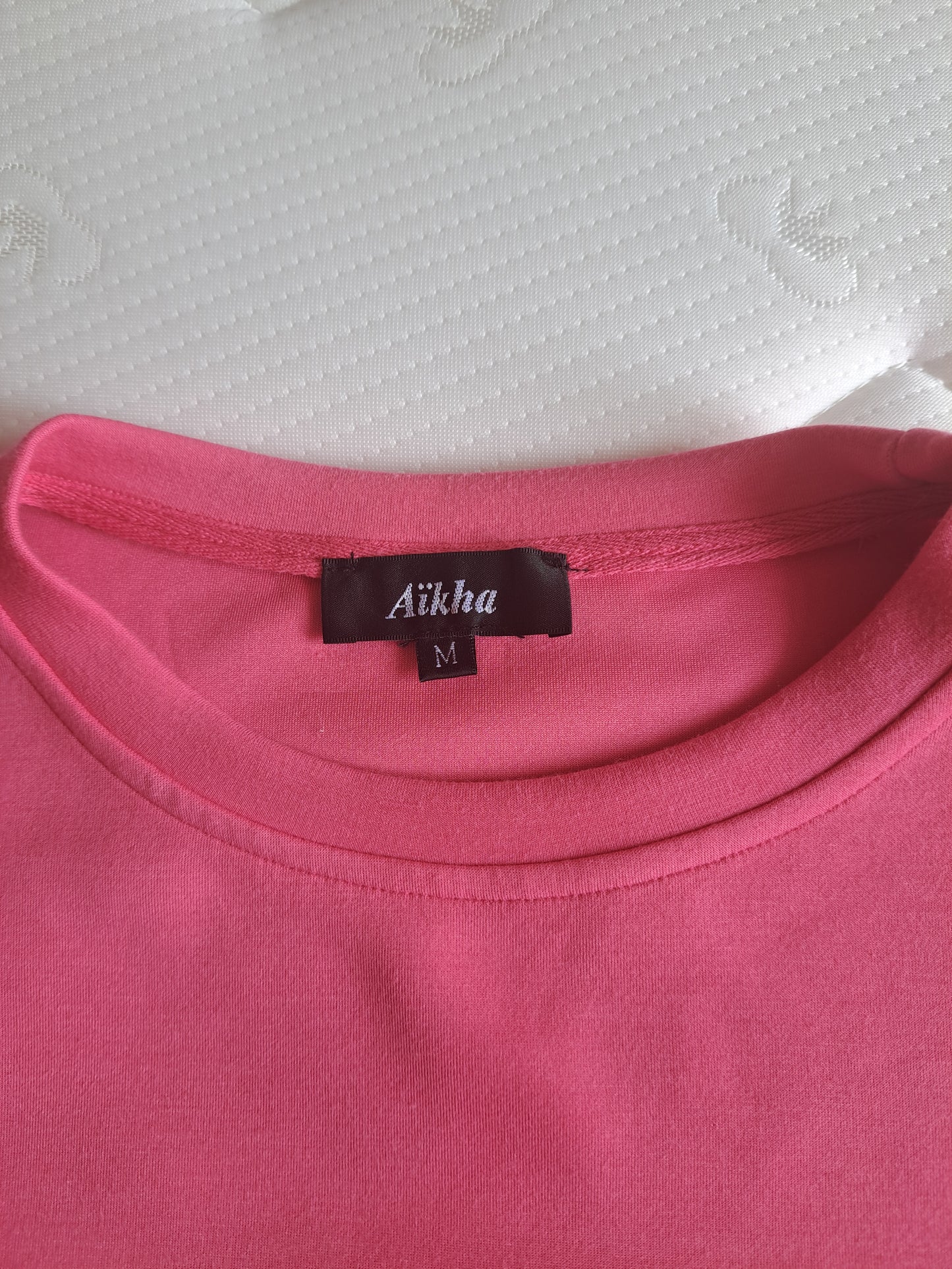 Aikha Pink Ruffle Sleeve Sweatshirt Size M Statement Sleeve Jumper