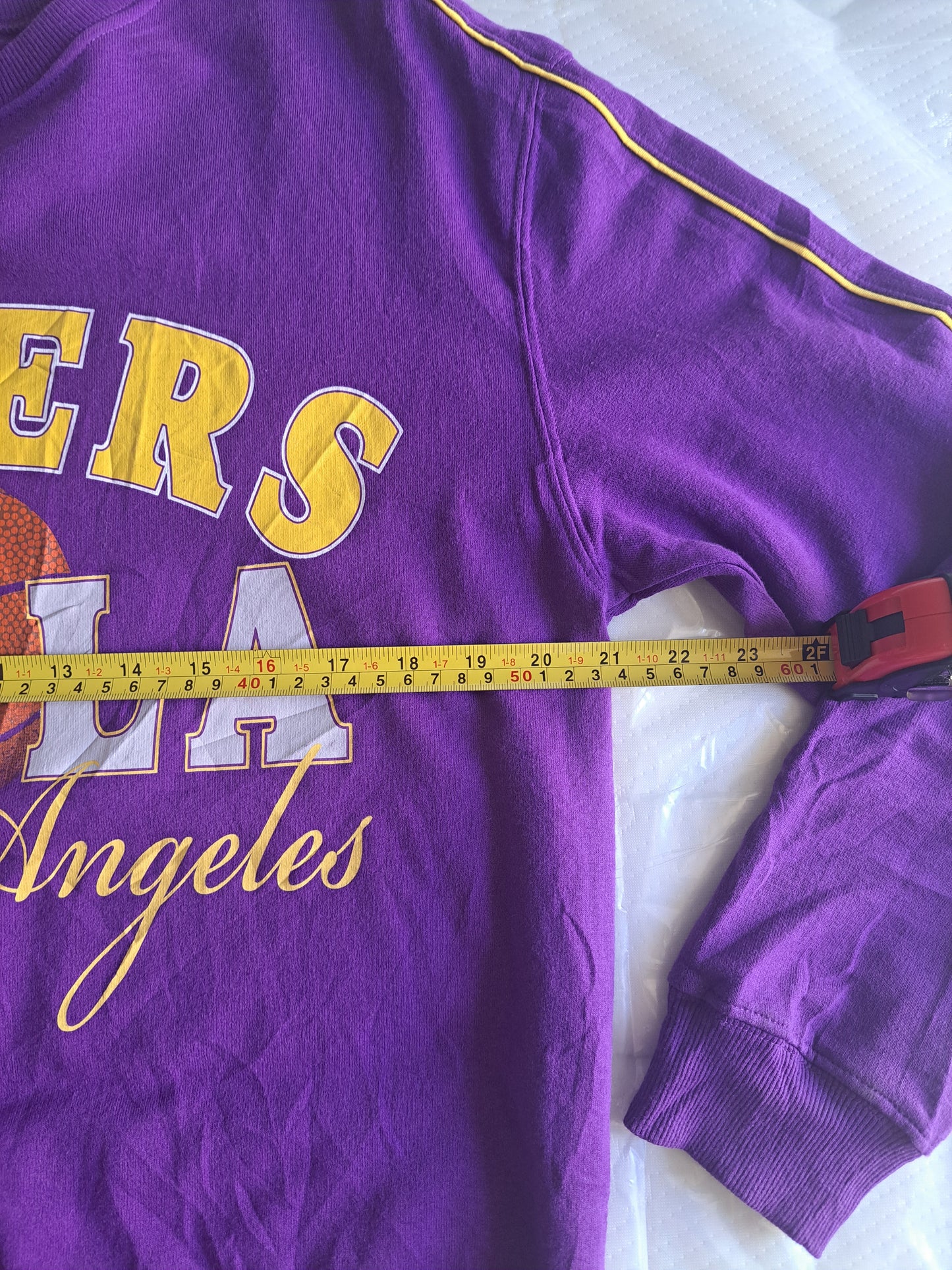 NBA Los Angeles Lakers Purple Sweatshirt M Basketball Oversized Streetwear Y2K