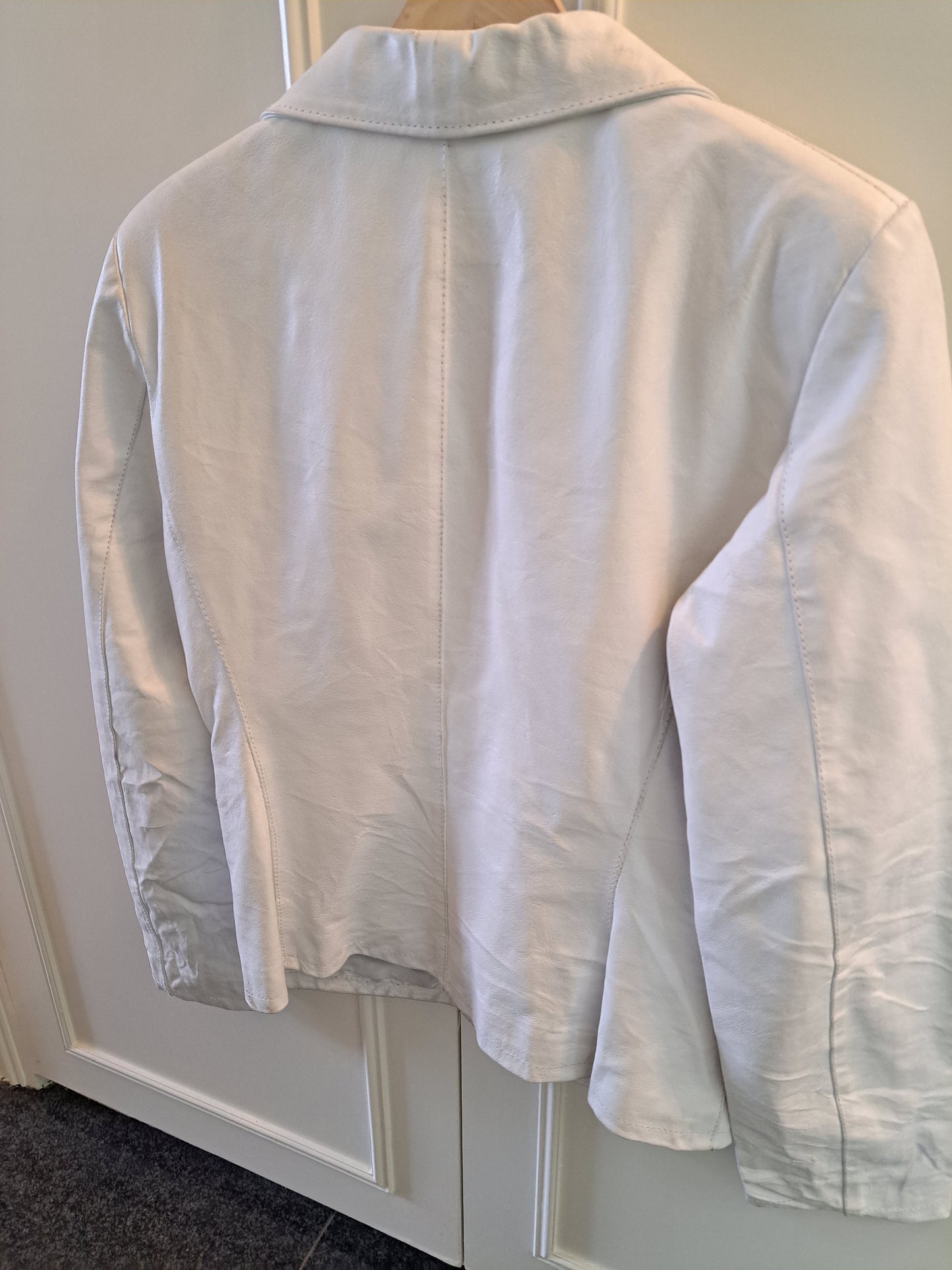 Vintage Style White Blazer Jacket UK 14 Tailored Smart Casual Formal Jacket