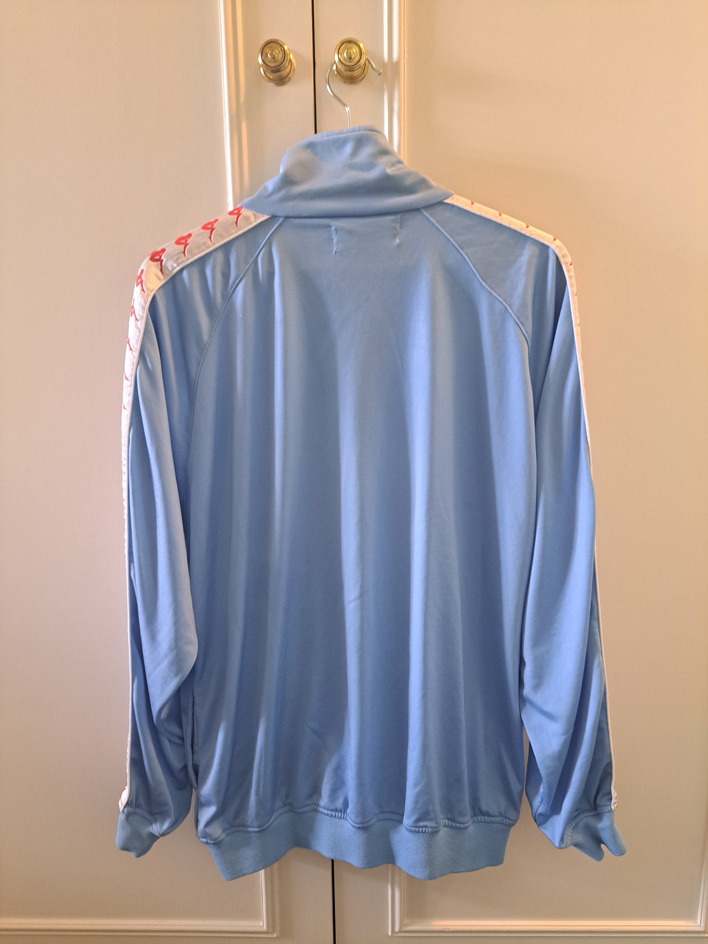 Kappa Baby Blue Track Jacket Large Y2K Vintage Style Zip Up