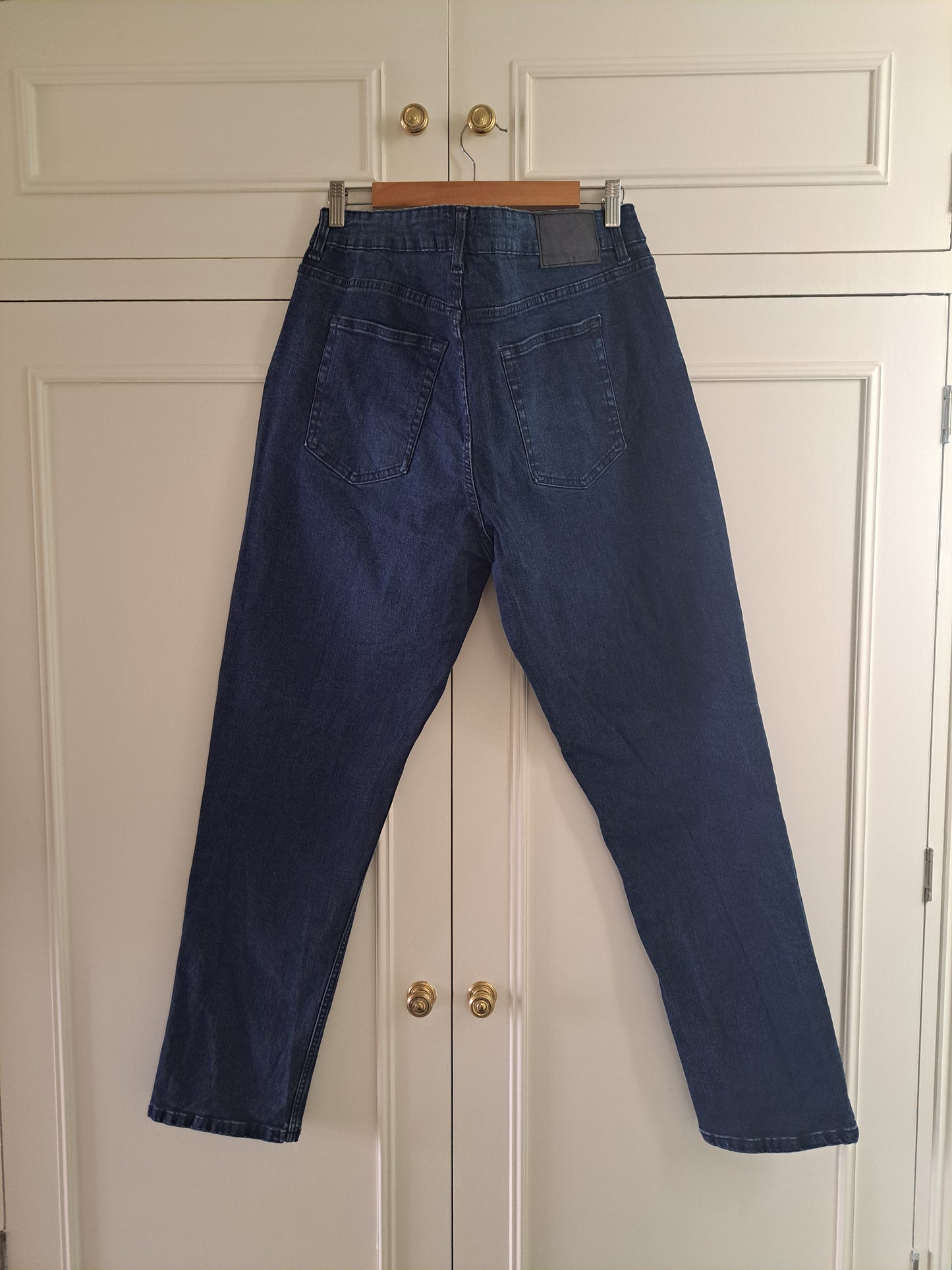 DKNY Duane Straight Fit Jeans Dark Blue Denim Stretch Jeans W40 L32