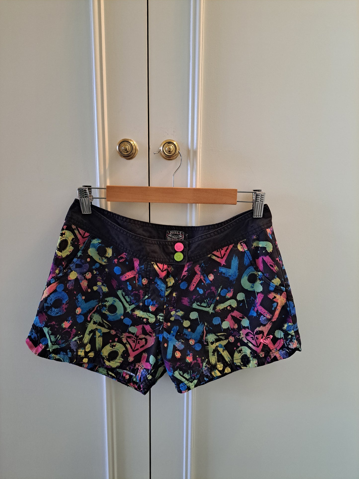 Roxy Multicolour Board Shorts Size M Surf Shorts Beach Festival Y2K Shorts