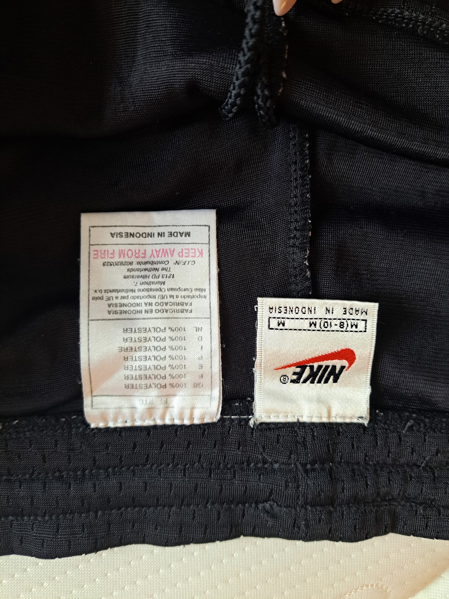 Nike Black Mesh Sports Shorts Y2K Gym Shorts Size M