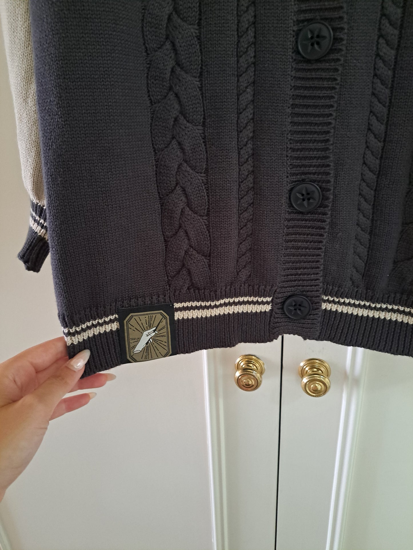 Harry Potter Cardigan XL Knit Button Up Wizarding World EMP Oversized