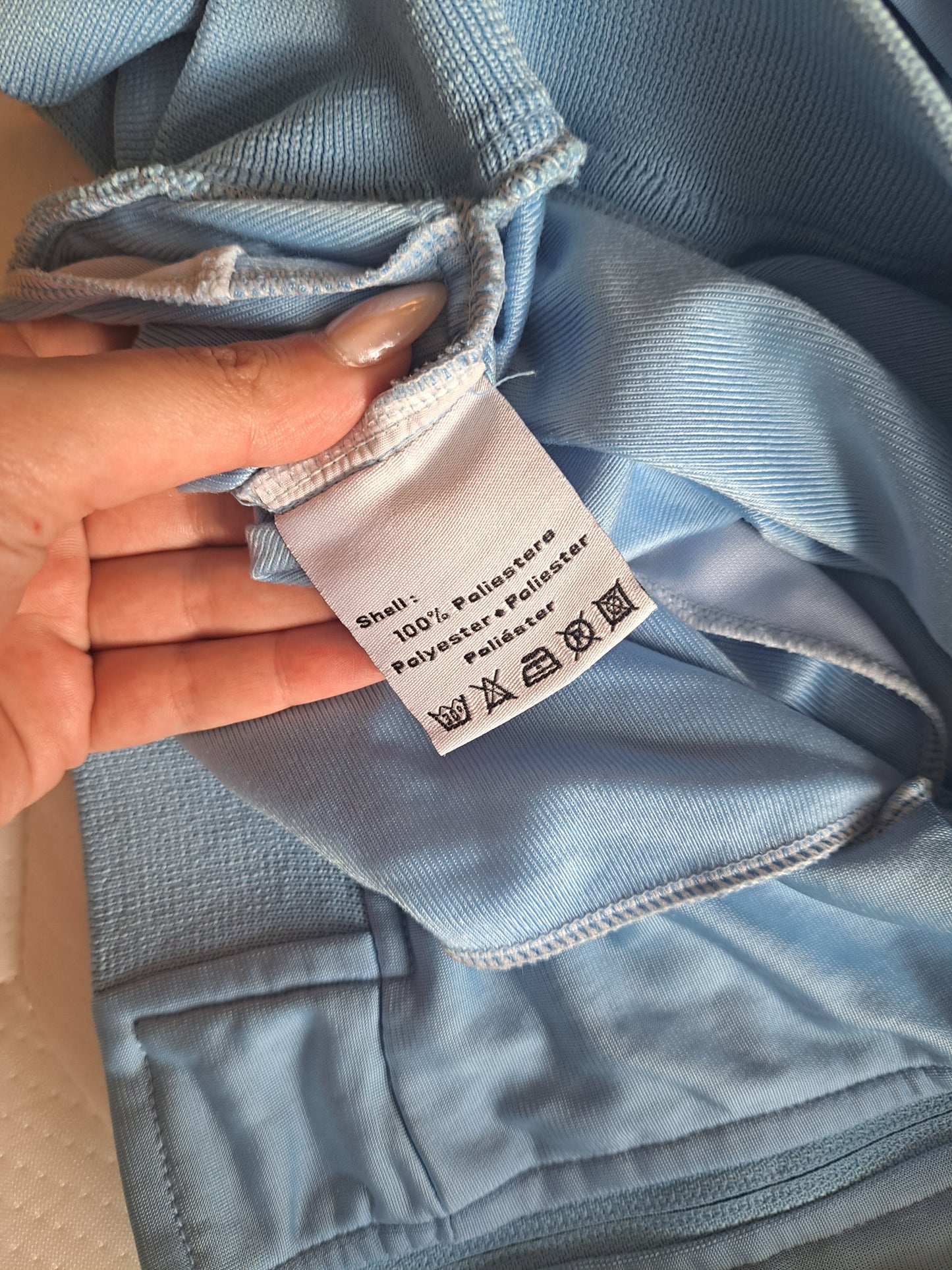 Kappa Baby Blue Track Jacket Large Y2K Vintage Style Zip Up