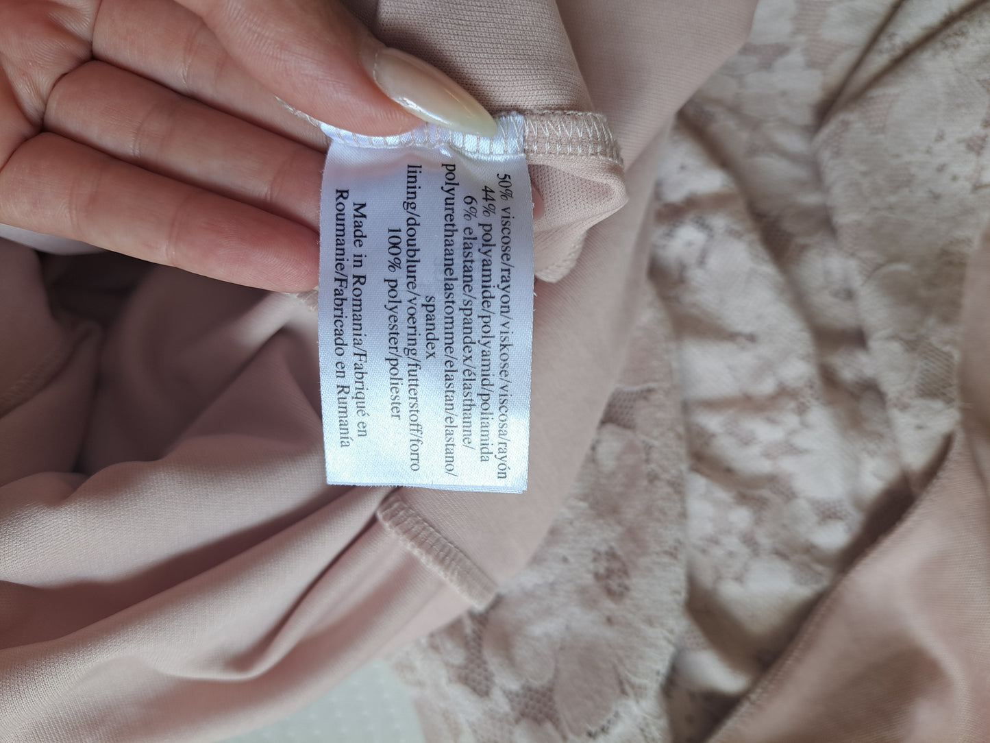 Laura Ashley Blush Pink Lace Dress UK 8 Ruched Midi Occasion Dress