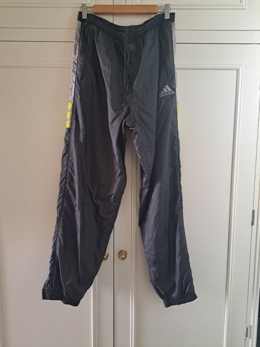 Adidas Grey Track Pants Windbreaker Joggers Size L