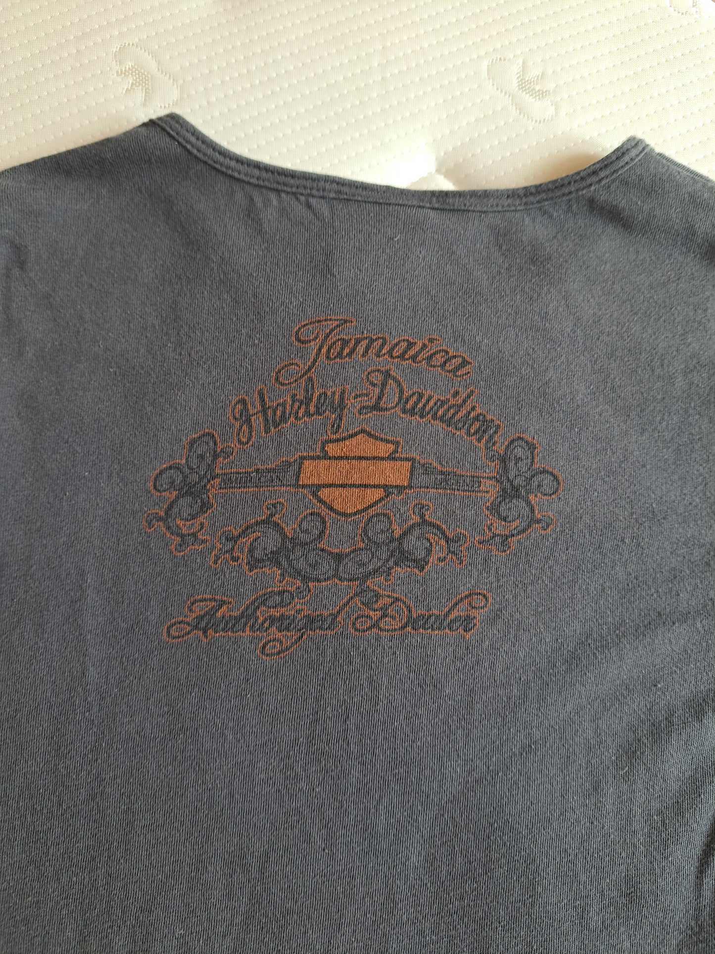 Harley-Davidson Graphic T Shirt Grey Biker Rock Style Women’s Size M 100% Cotton