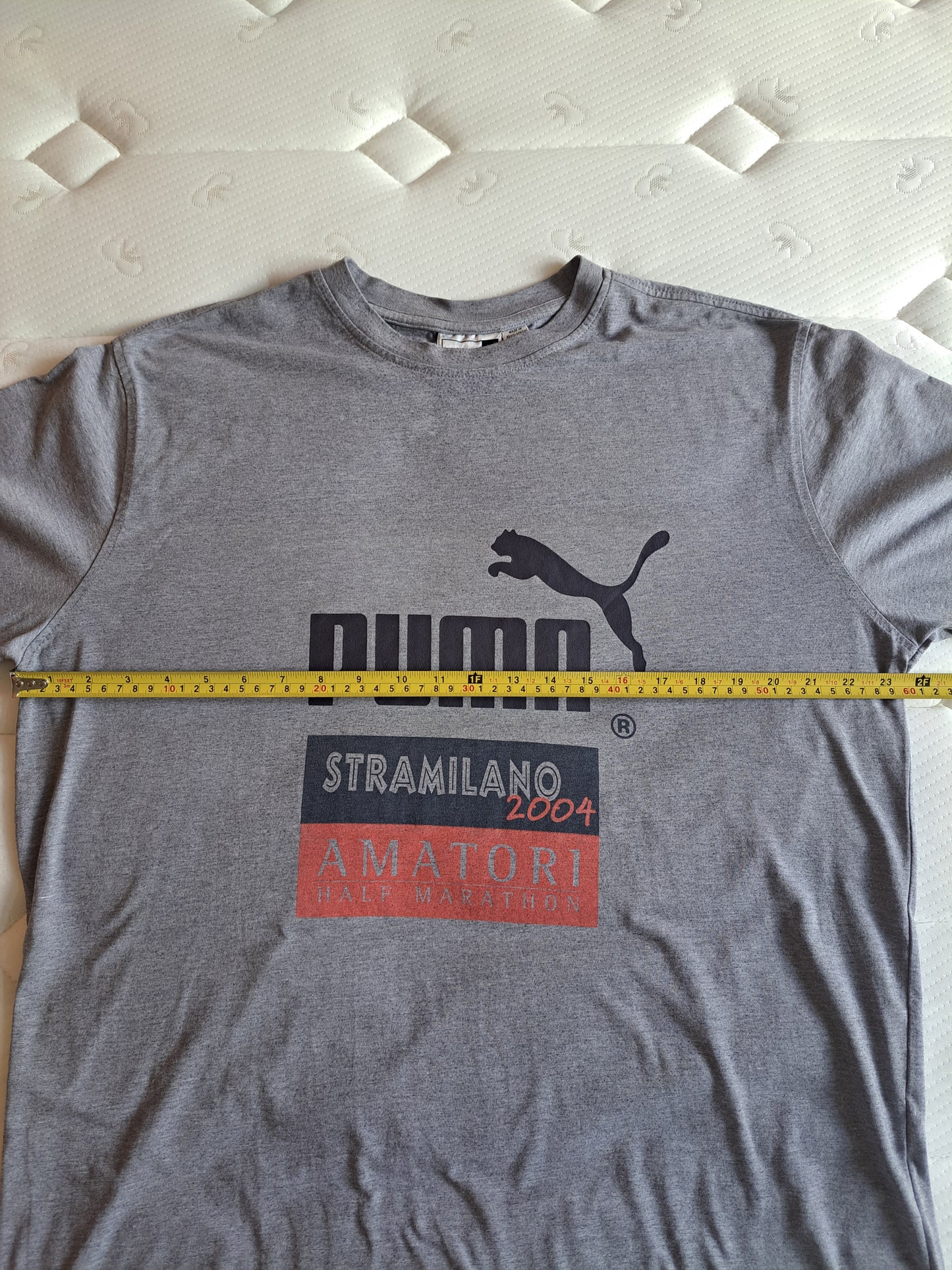 Puma Graphic T Shirt Grey Casual Sportswear Tee Size XL