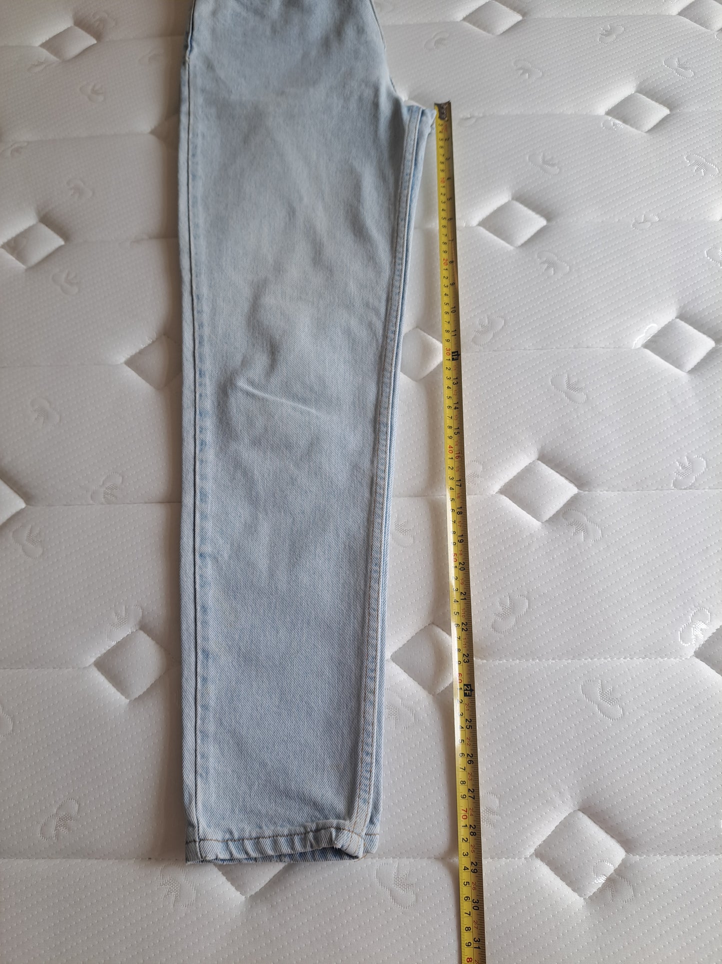 Levi's 512 High Waist Tapered Leg Jeans Light Wash Blue Denim W28 L30