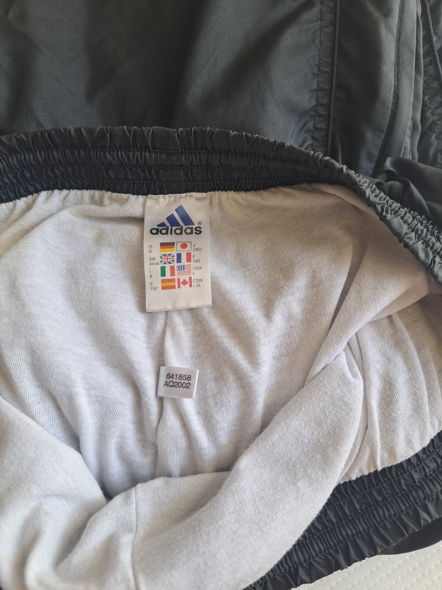 Adidas Grey Track Pants Windbreaker Joggers Size L