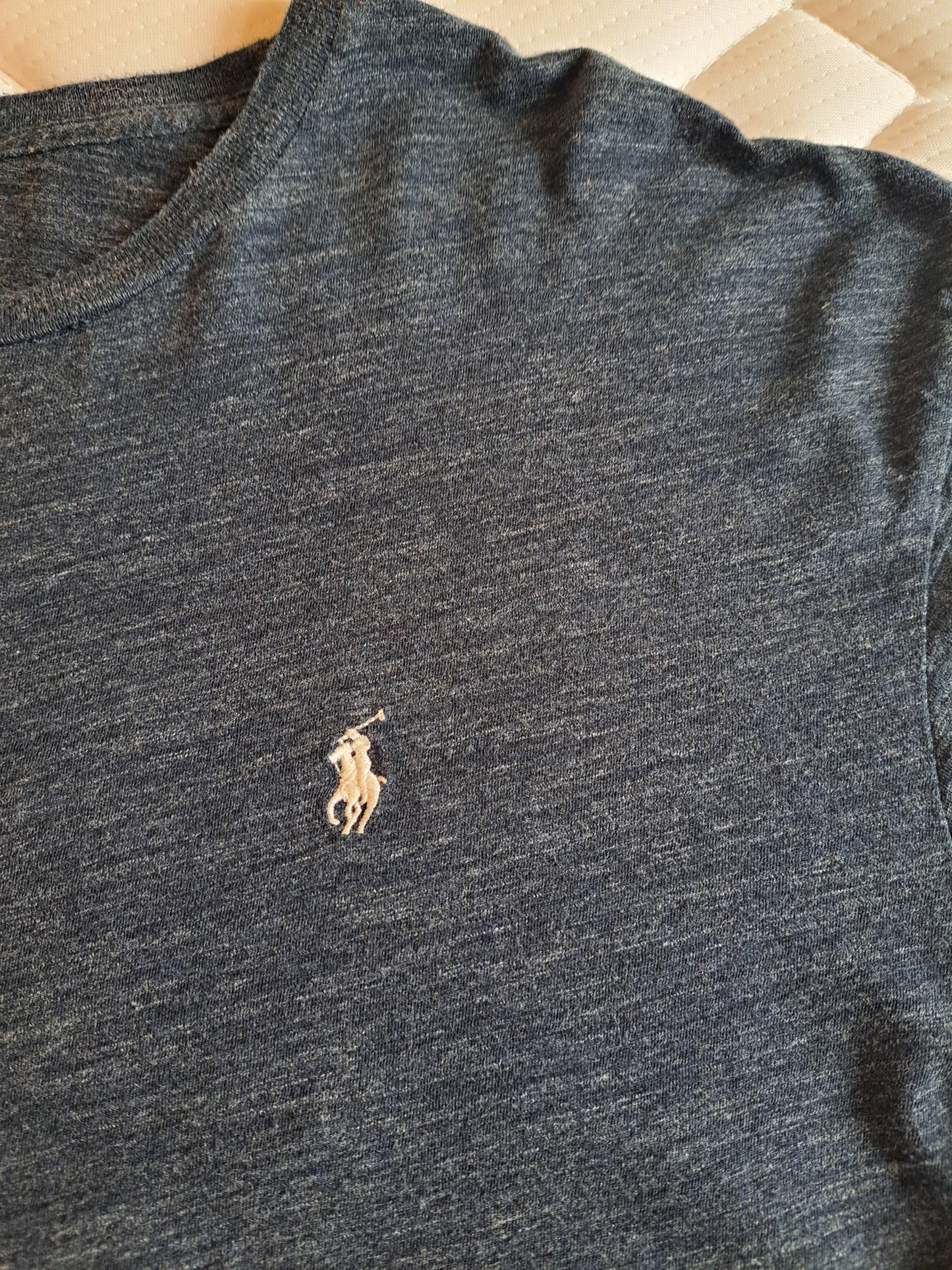 Polo Ralph Lauren Long Sleeve T-Shirt Grey Cotton Size XL