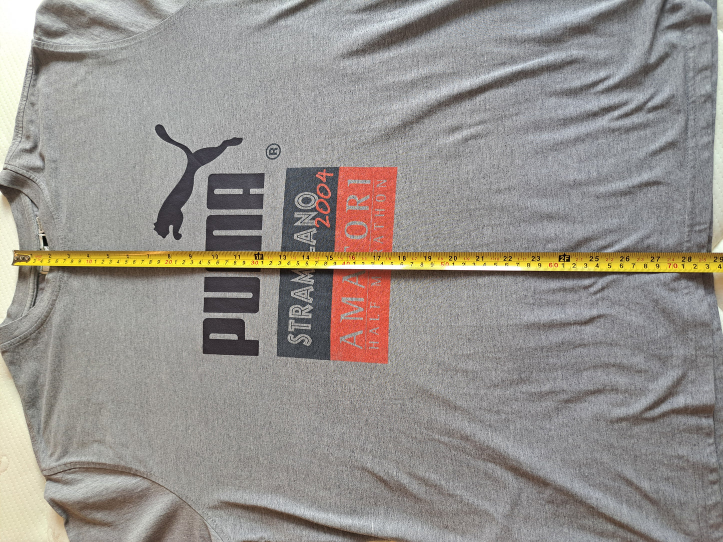 Puma Graphic T Shirt Grey Casual Sportswear Tee Size XL