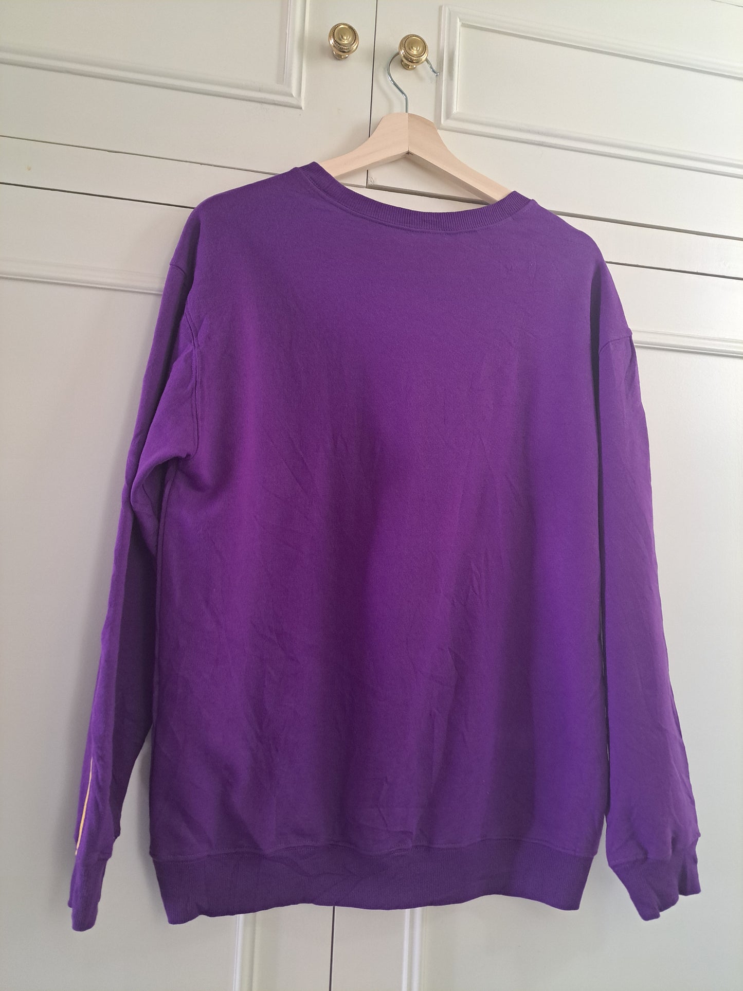 NBA Los Angeles Lakers Purple Sweatshirt M Basketball Oversized Streetwear Y2K