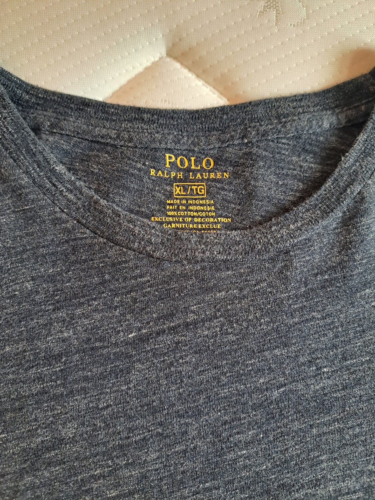 Polo Ralph Lauren Long Sleeve T-Shirt Grey Cotton Size XL