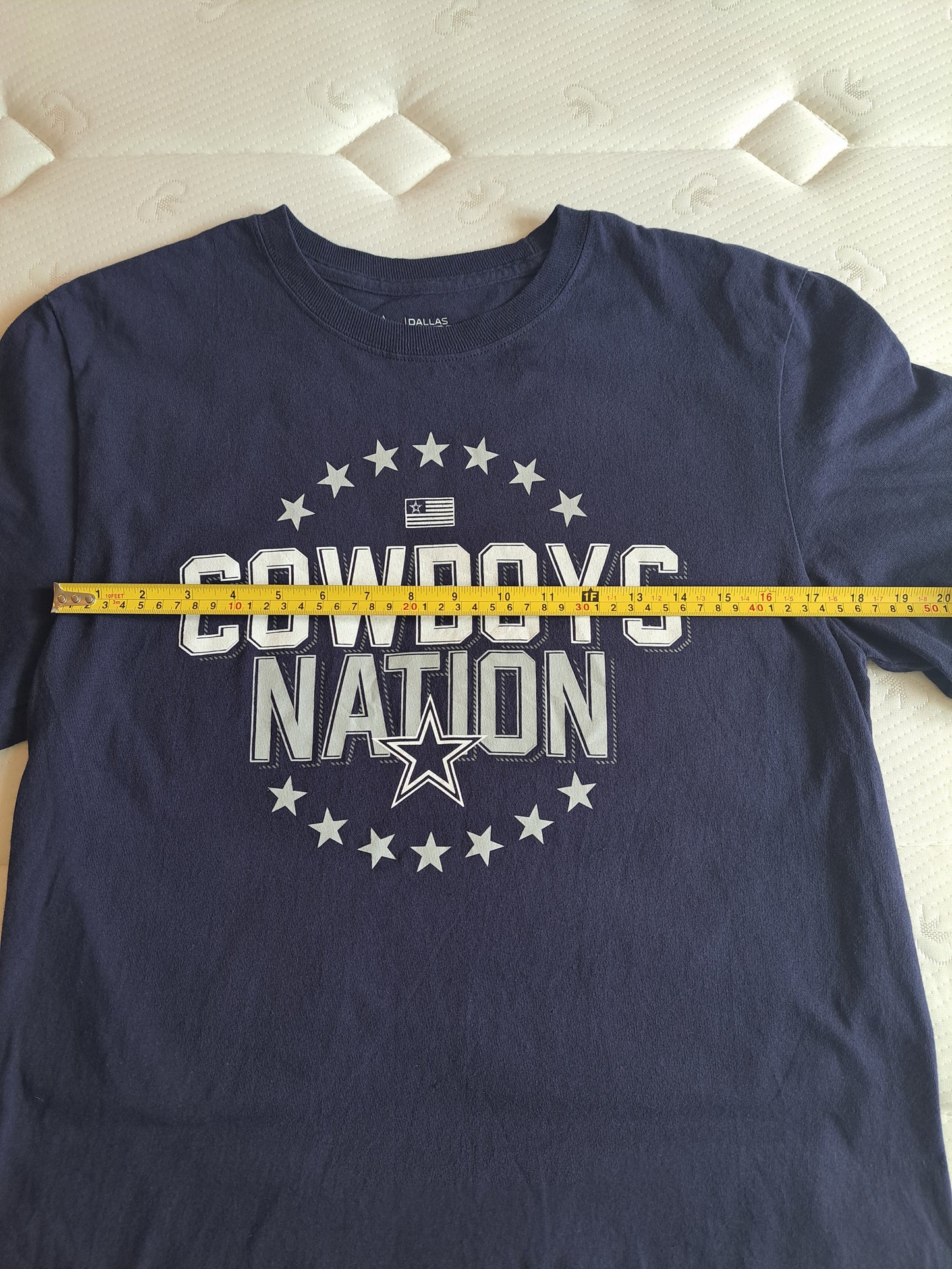 Dallas Cowboys Nation NFL T Shirt Navy Blue Cotton Tee Size M
