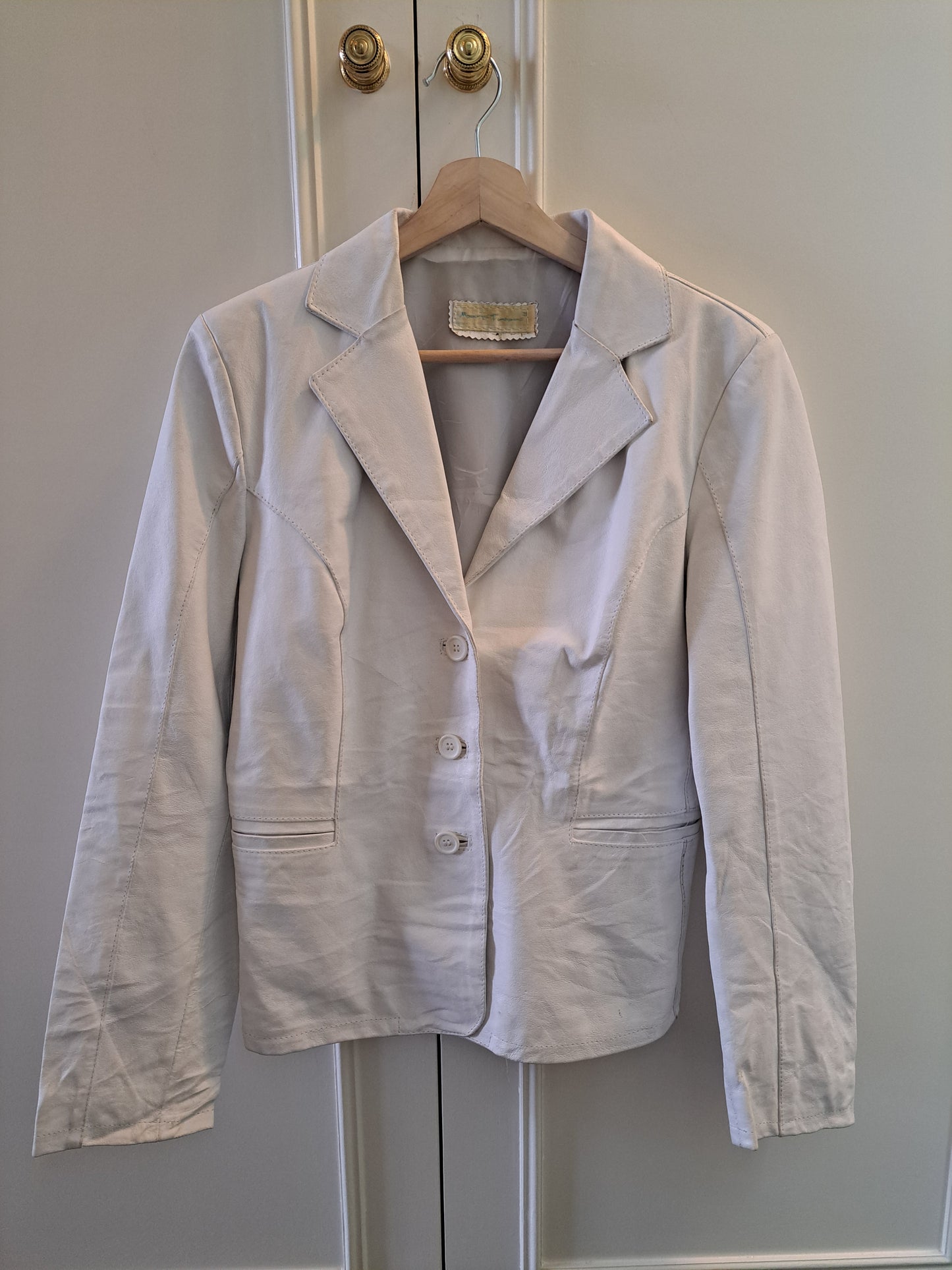 Vintage Style White Blazer Jacket UK 14 Tailored Smart Casual Formal Jacket