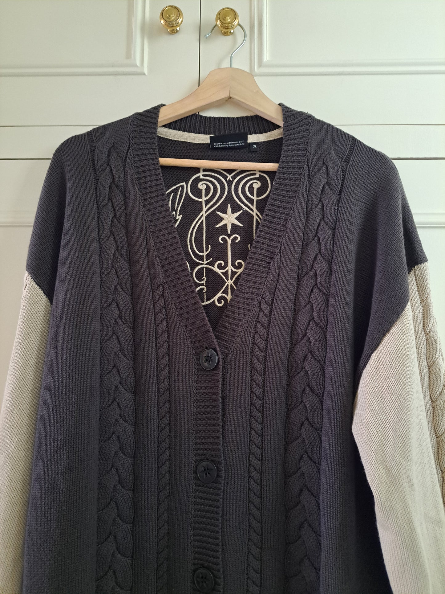 Harry Potter Cardigan XL Knit Button Up Wizarding World EMP Oversized