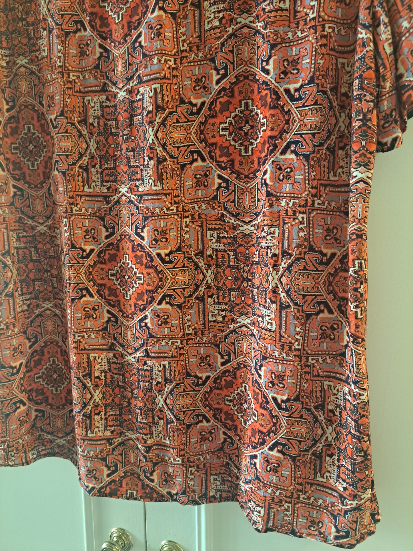 River Island Men's Short Sleeve Pattern Shirt Pink Red Festival Holiday Summer S
