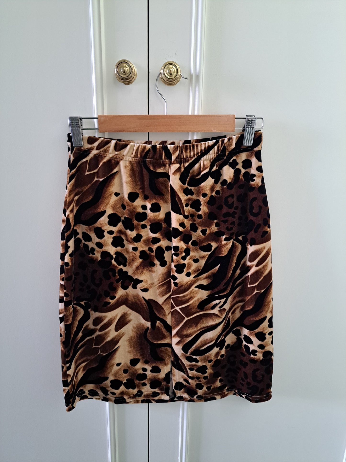 Selys Animal Print Pencil Skirt Leopard Tiger Print Stretch Midi Skirt