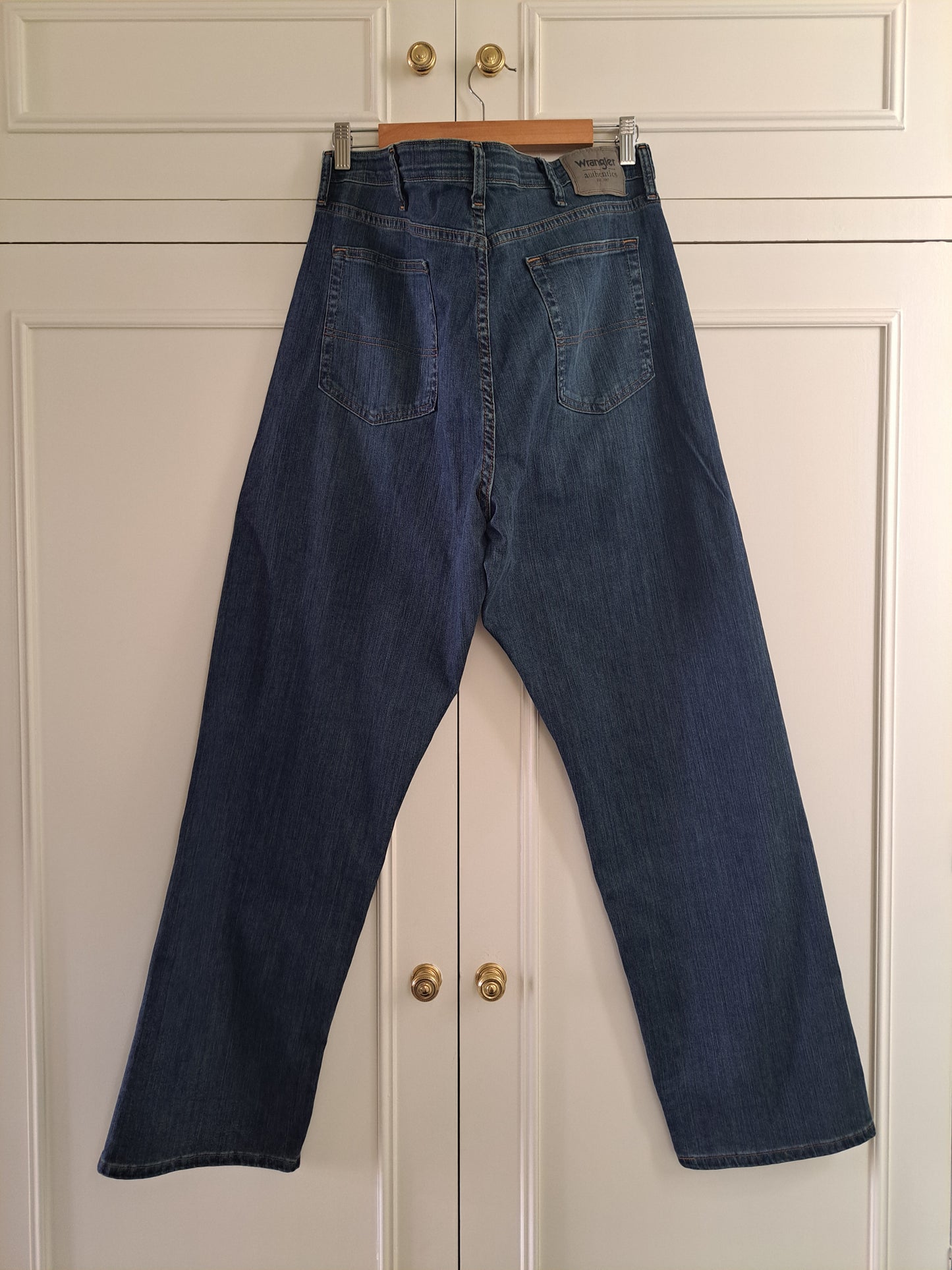 Wrangler Straight Leg Jeans Blue Denim W32 L32