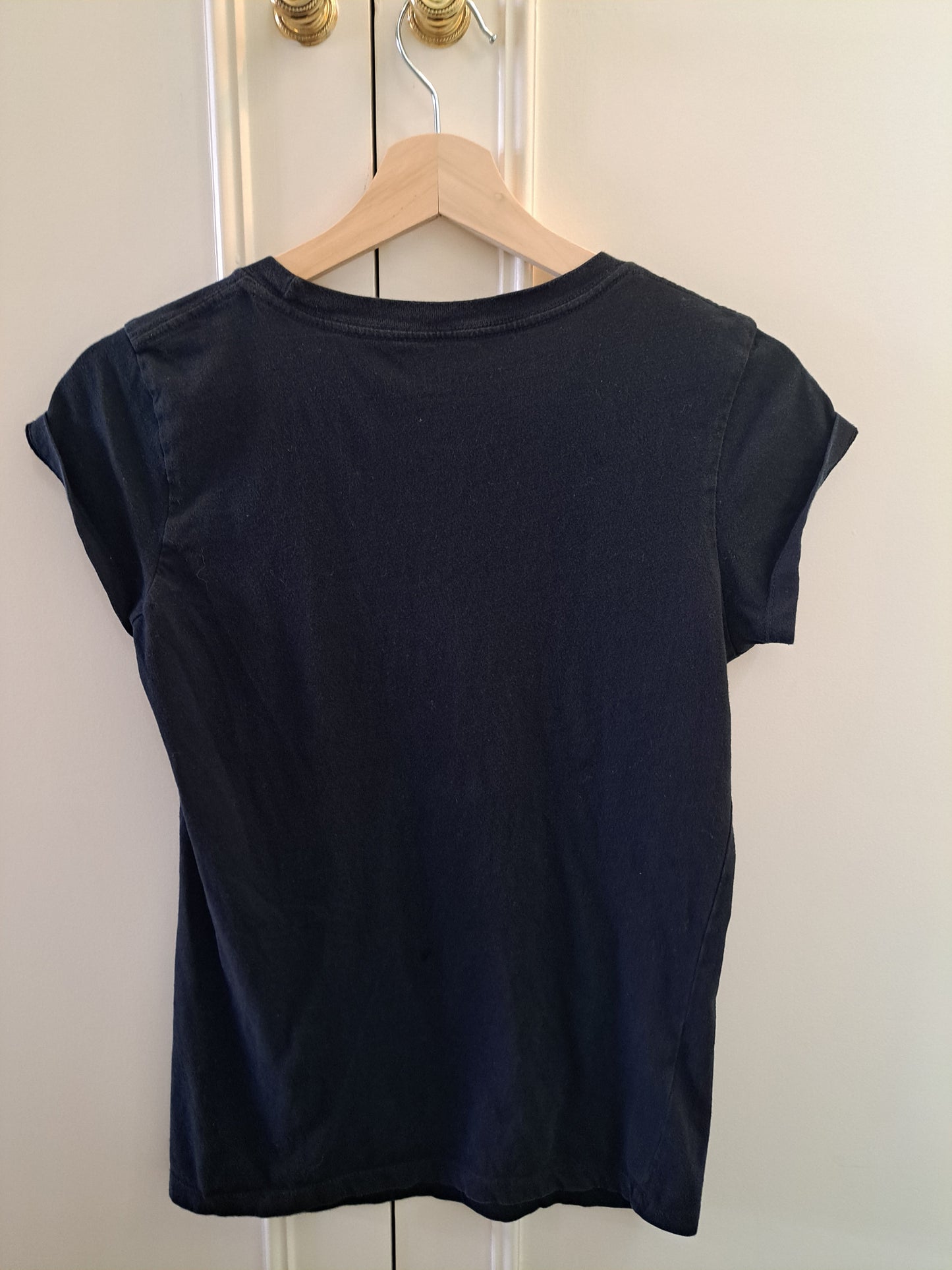 Hard Rock Couture Black Graphic T Shirt Slim Fit Women’s Size S/M