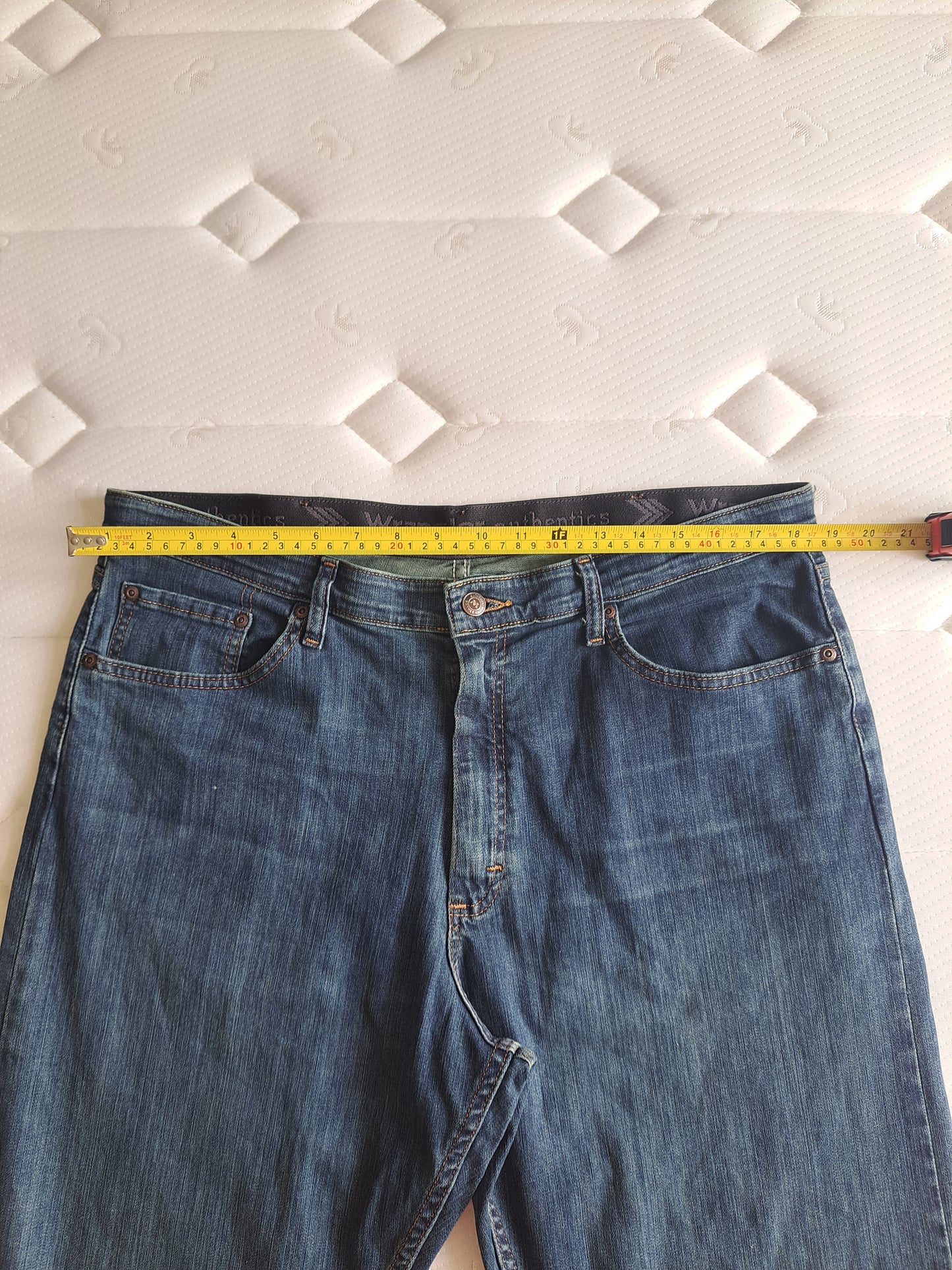 Wrangler Straight Leg Jeans Blue Denim W32 L32