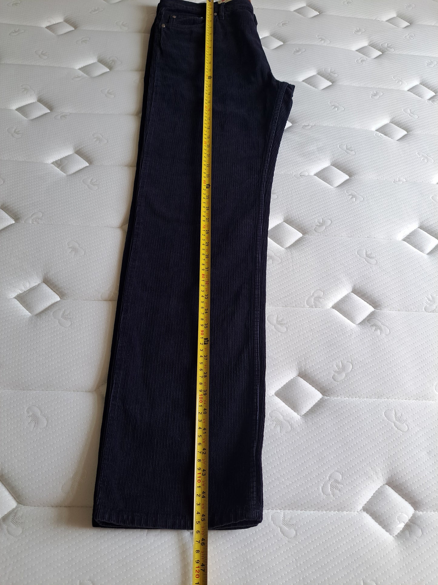 Carrera Navy Corduroy Trousers Straight Leg W38