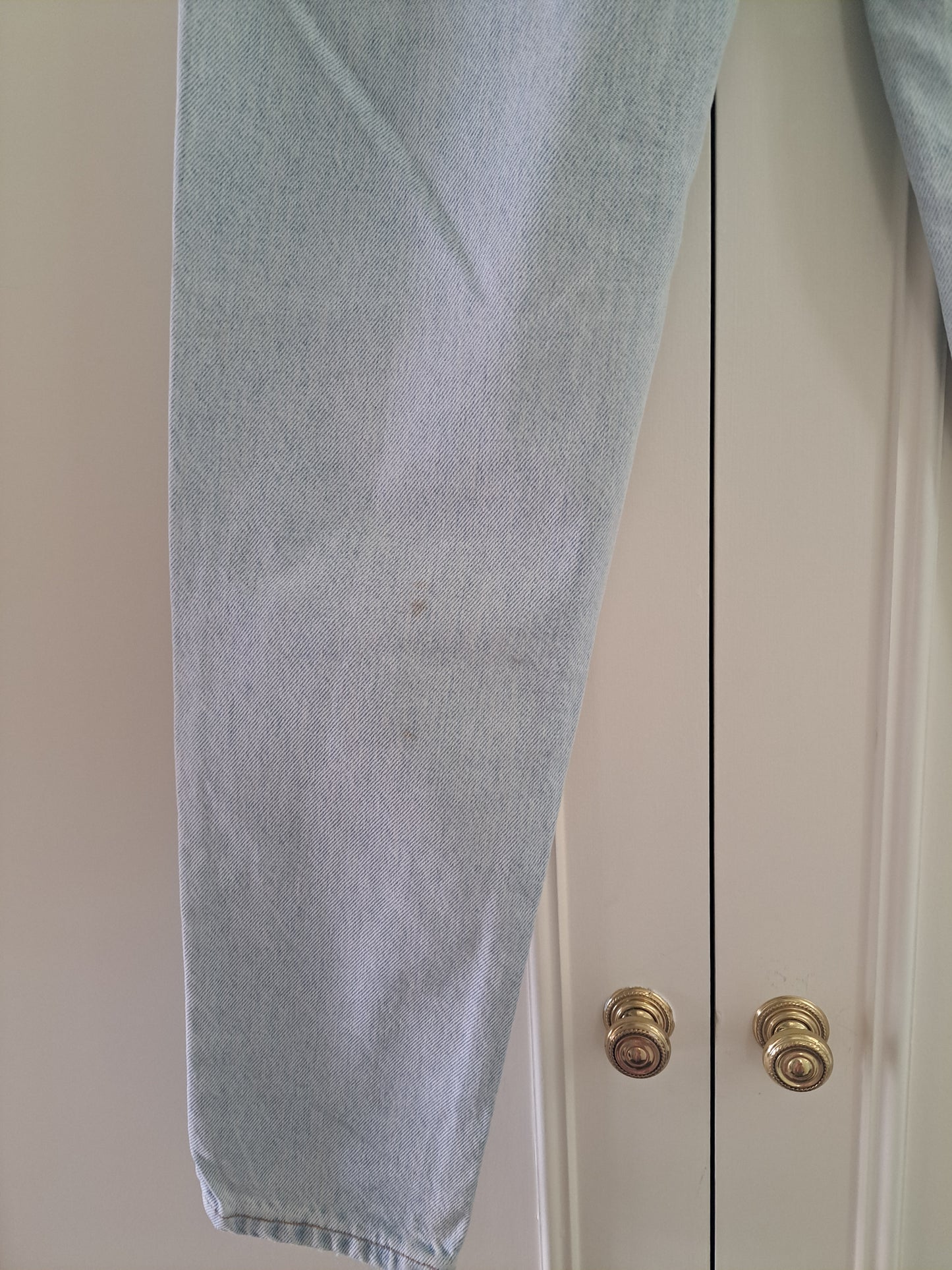 Levi's 512 High Waist Tapered Leg Jeans Light Wash Blue Denim W28 L30
