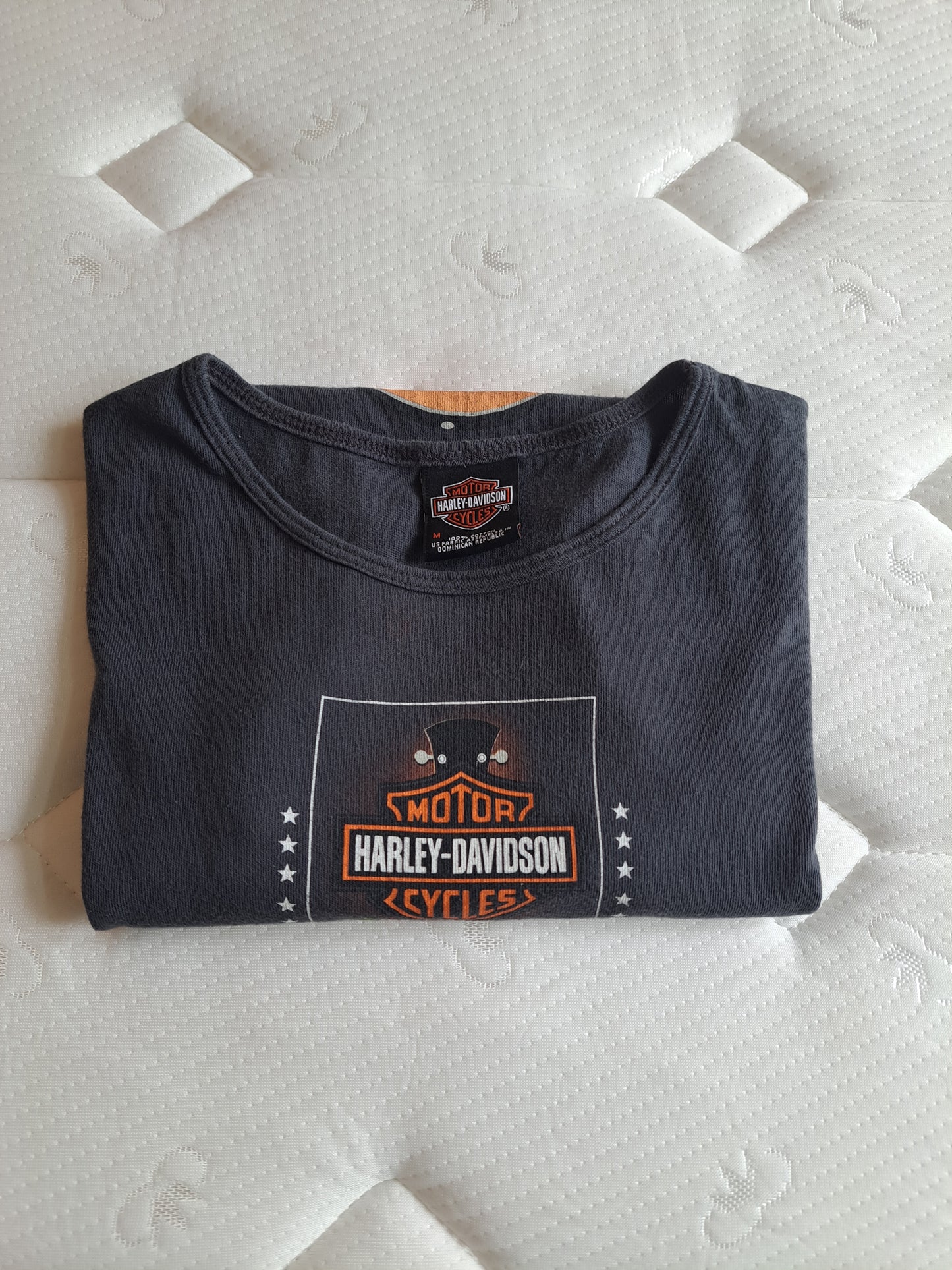 Harley-Davidson Graphic T Shirt Grey Biker Rock Style Women’s Size M 100% Cotton