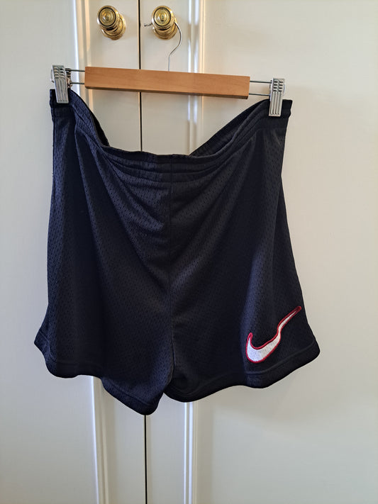 Nike Black Mesh Sports Shorts Y2K Gym Shorts Size M