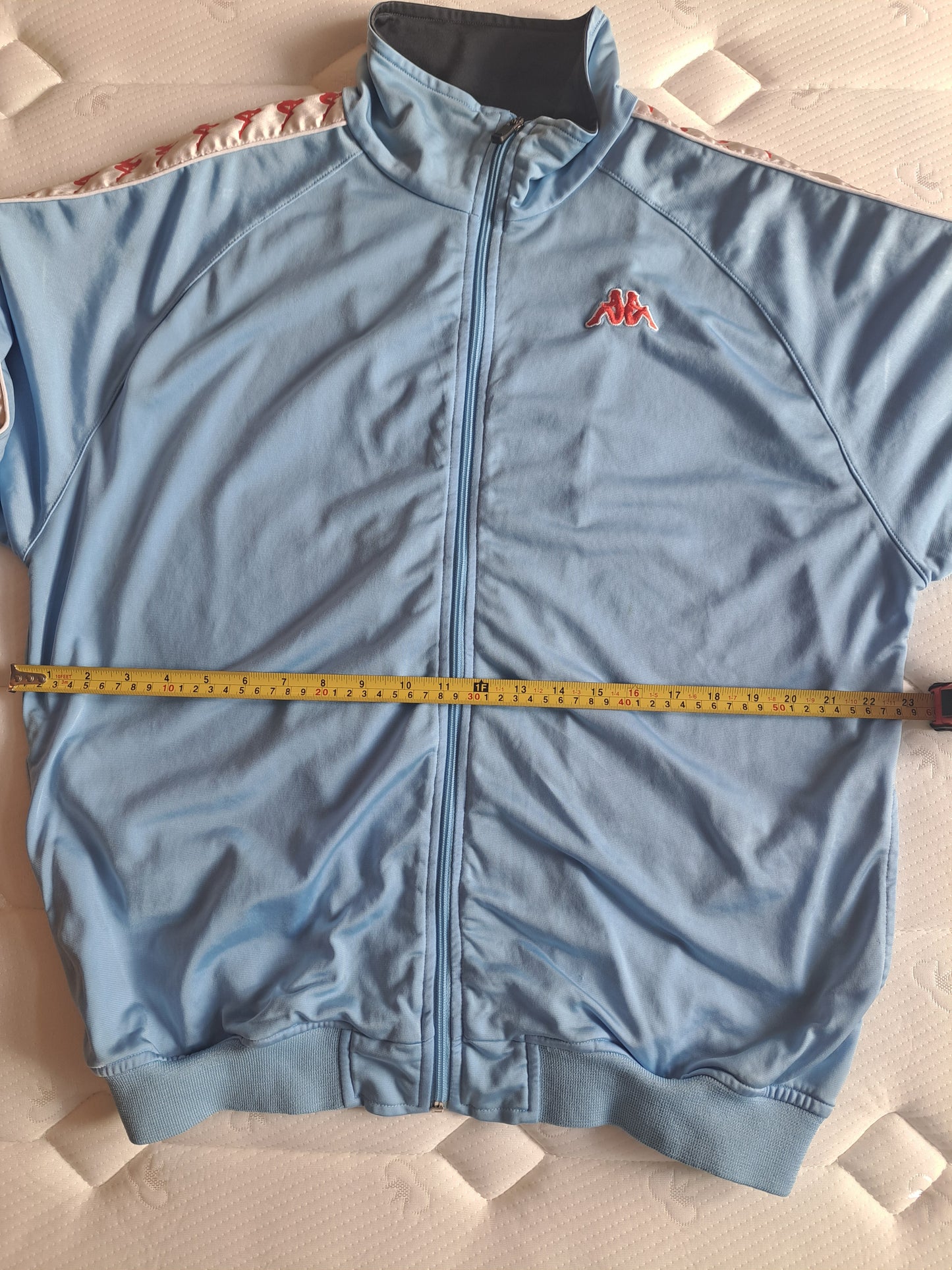 Kappa Baby Blue Track Jacket Large Y2K Vintage Style Zip Up