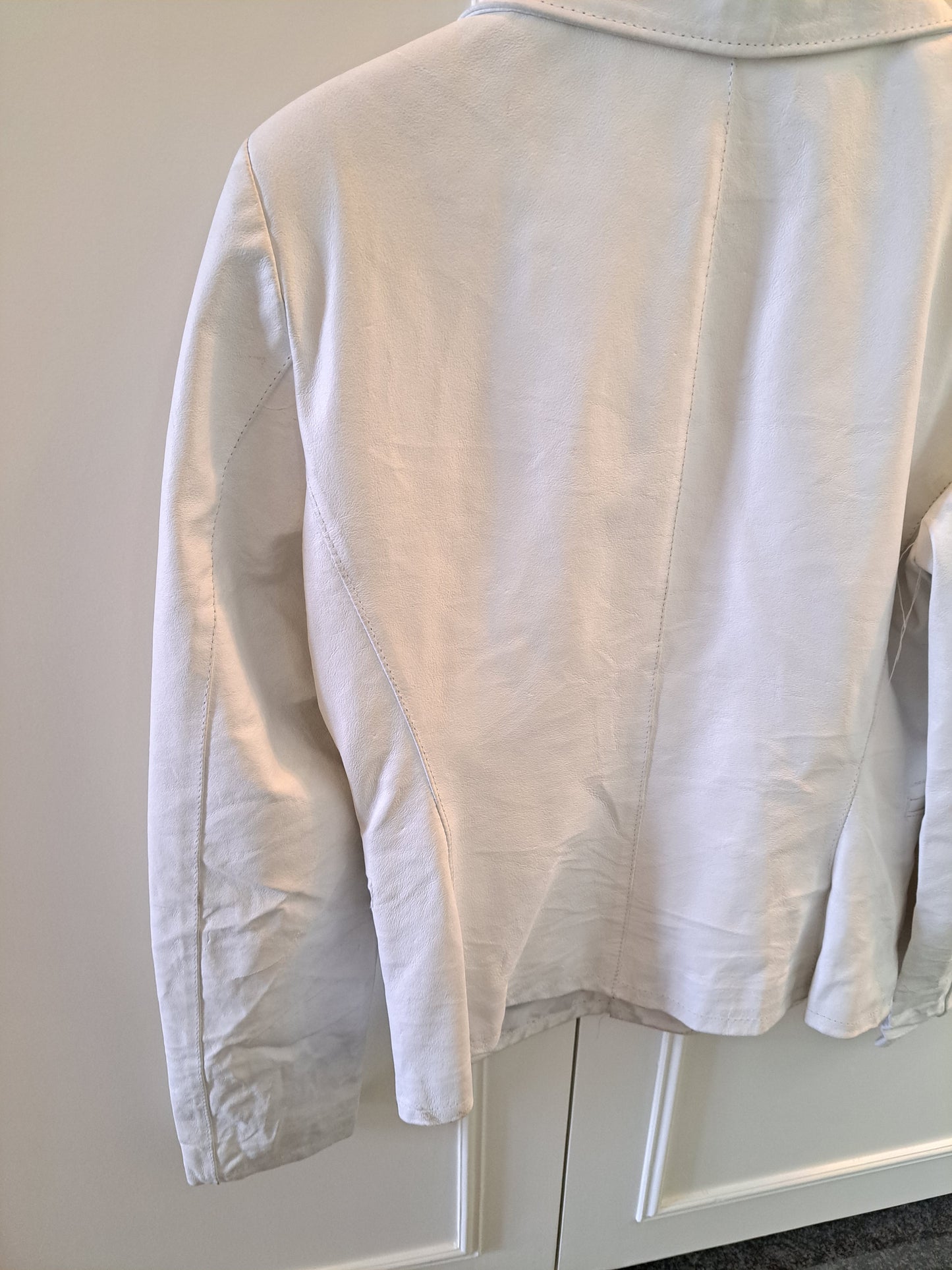Vintage Style White Blazer Jacket UK 14 Tailored Smart Casual Formal Jacket