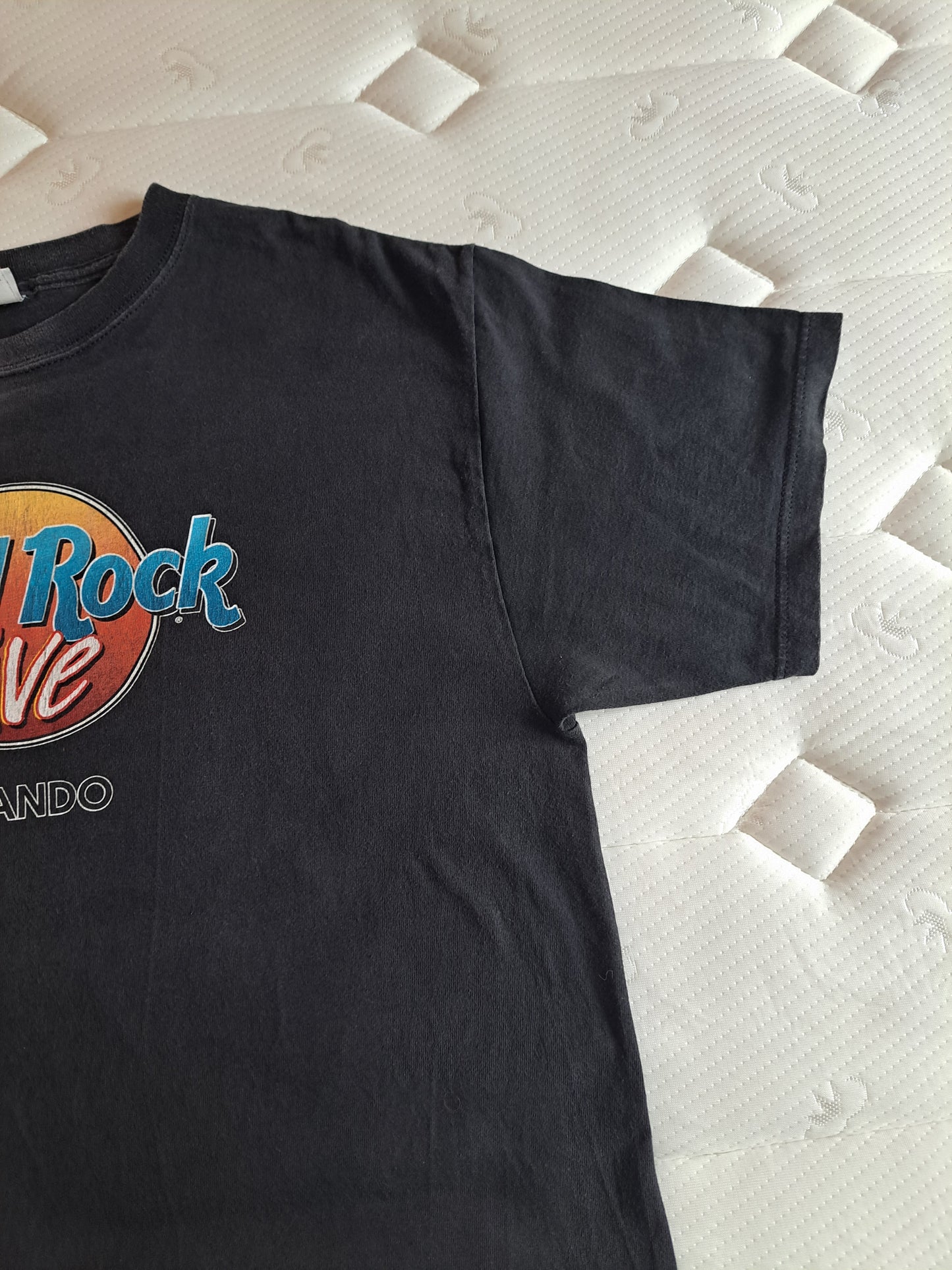 Hard Rock Cafe Orlando Graphic T Shirt Black Logo Tee Size Large